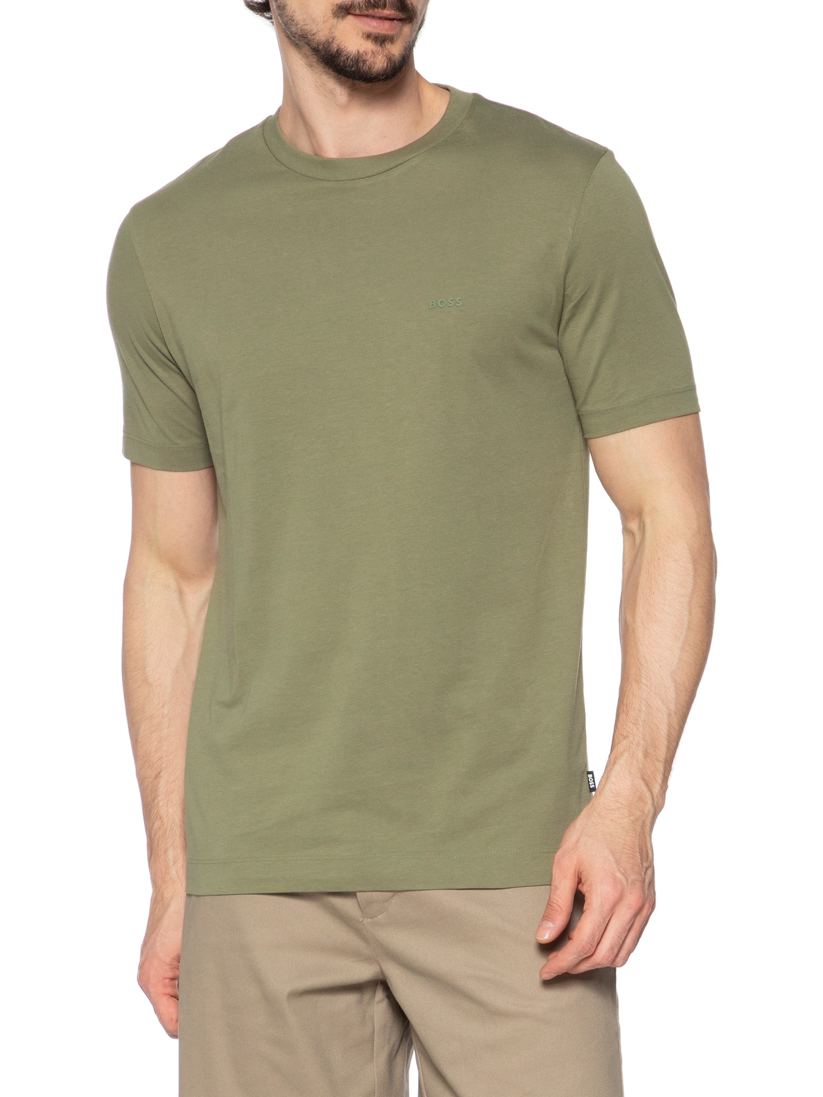 Camiseta Masculina Manga Curta Thompson 01 Verde Boss