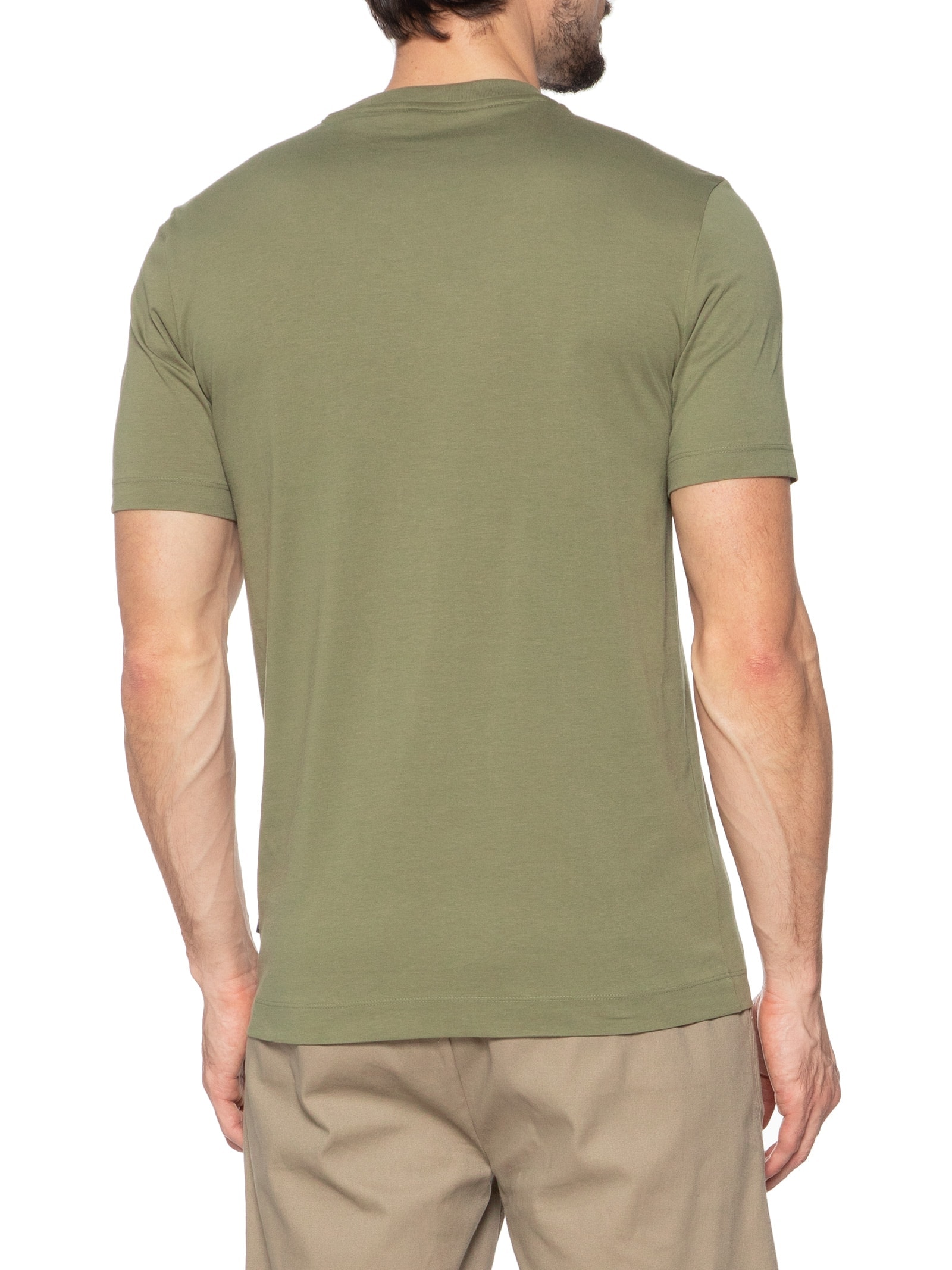 Camiseta Masculina Manga Curta Thompson 01 Verde Boss