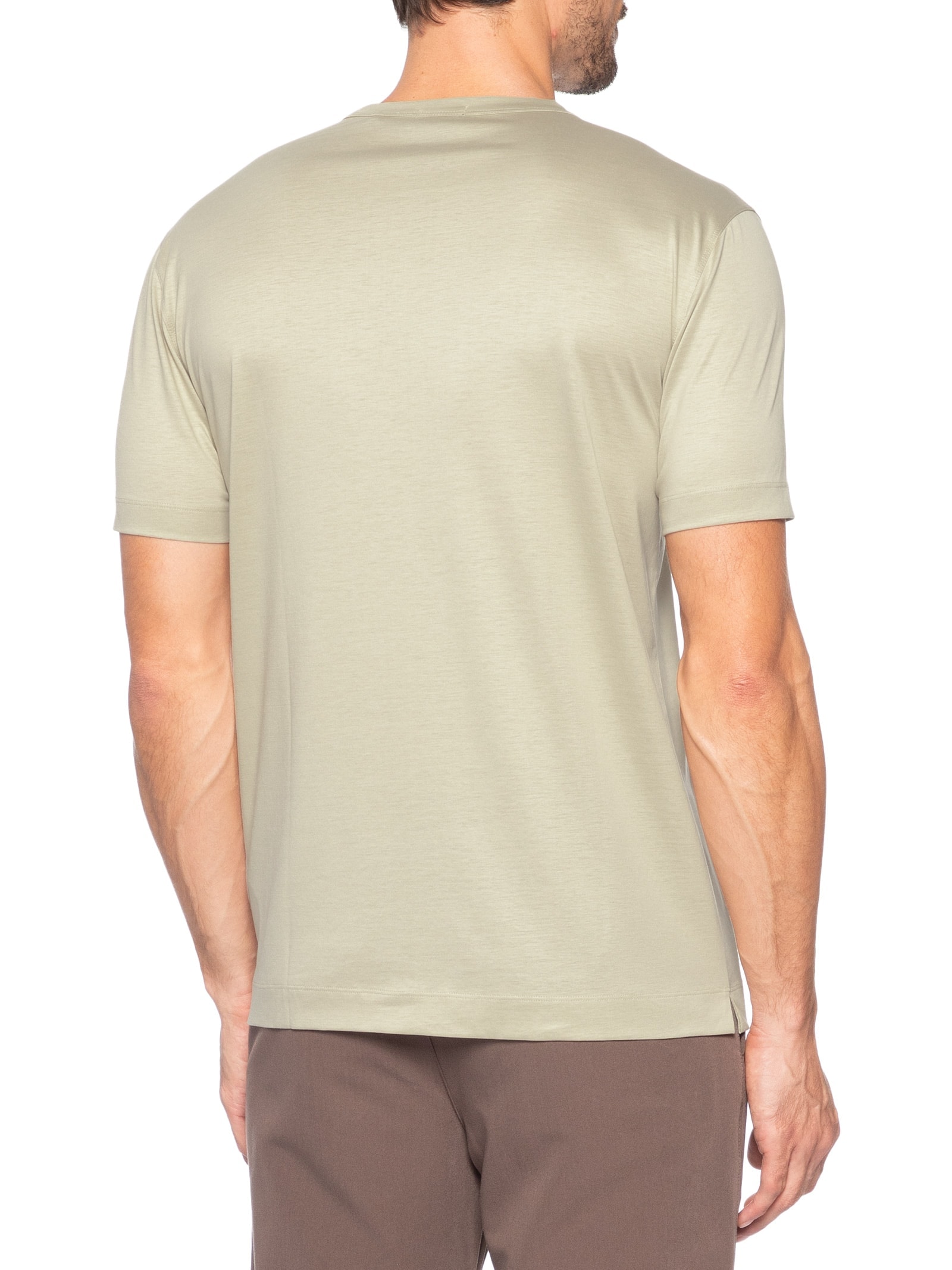 Camiseta Masculina Manga Curta Thompson 50 Bege Boss