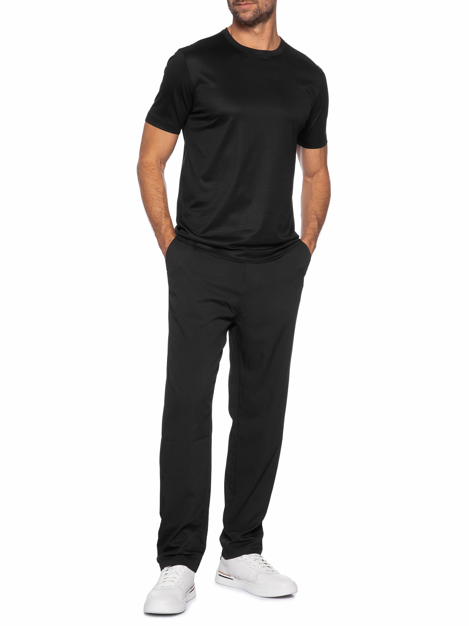 Camiseta Masculina Manga Curta Thompson 50 Preto Boss