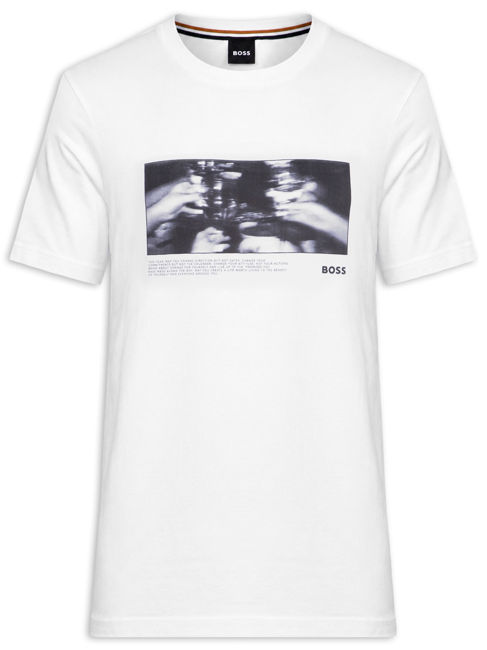 Camiseta Masculina Manga Curta Tiburt 336 – Branco Boss