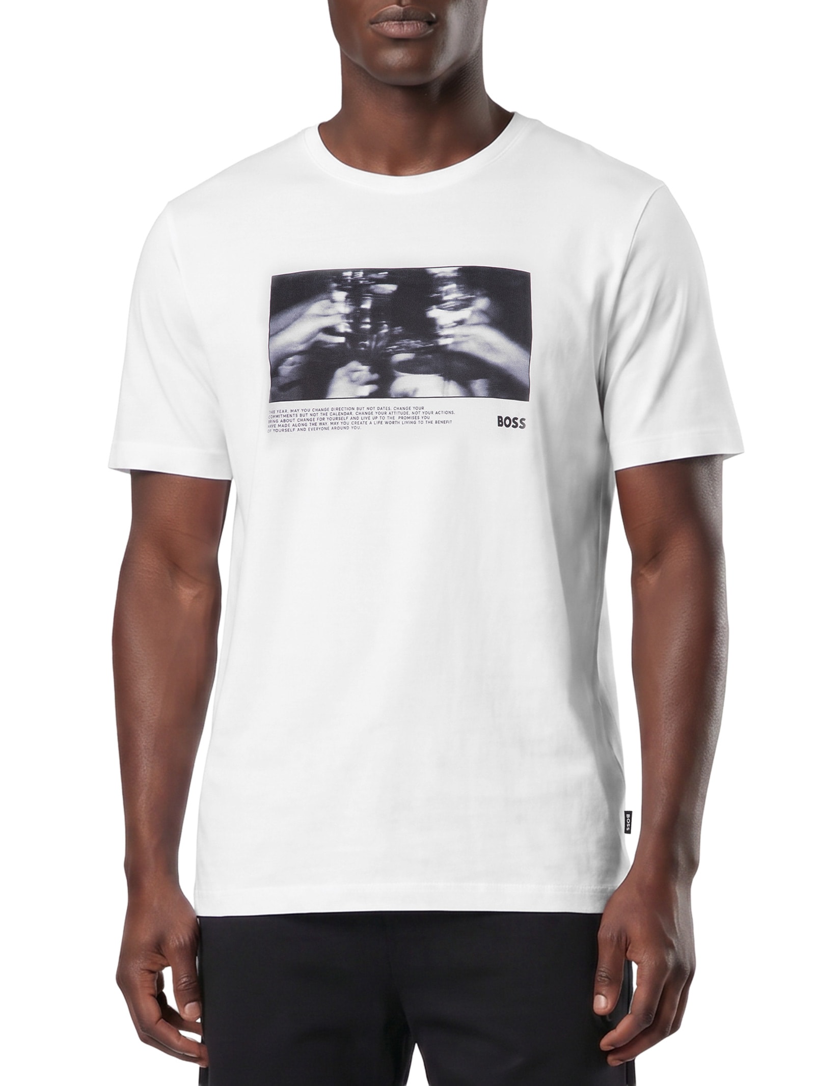 Camiseta Masculina Manga Curta Tiburt 336 – Branco Boss