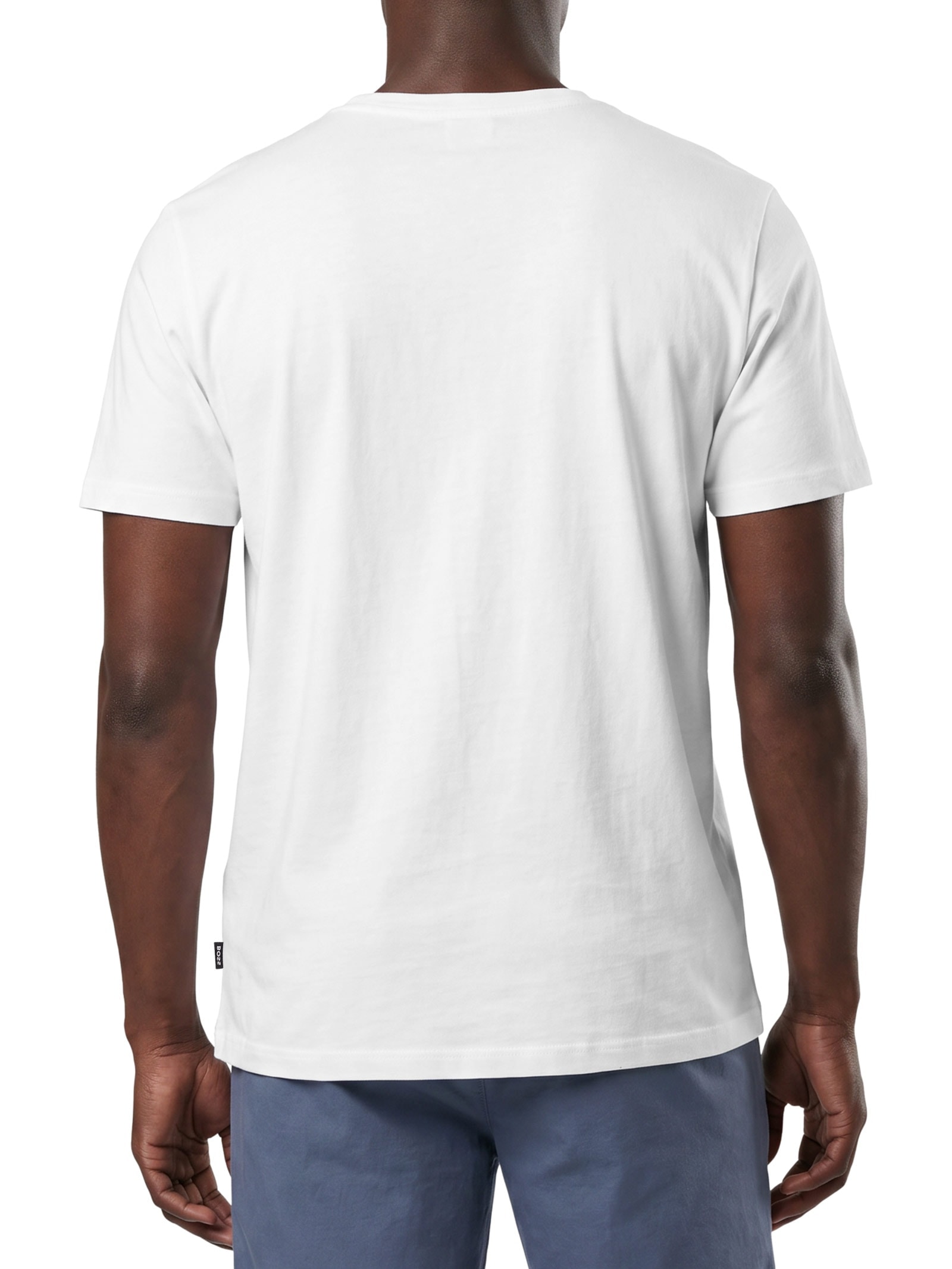 Camiseta Masculina Manga Curta Tiburt 399 Branco Boss