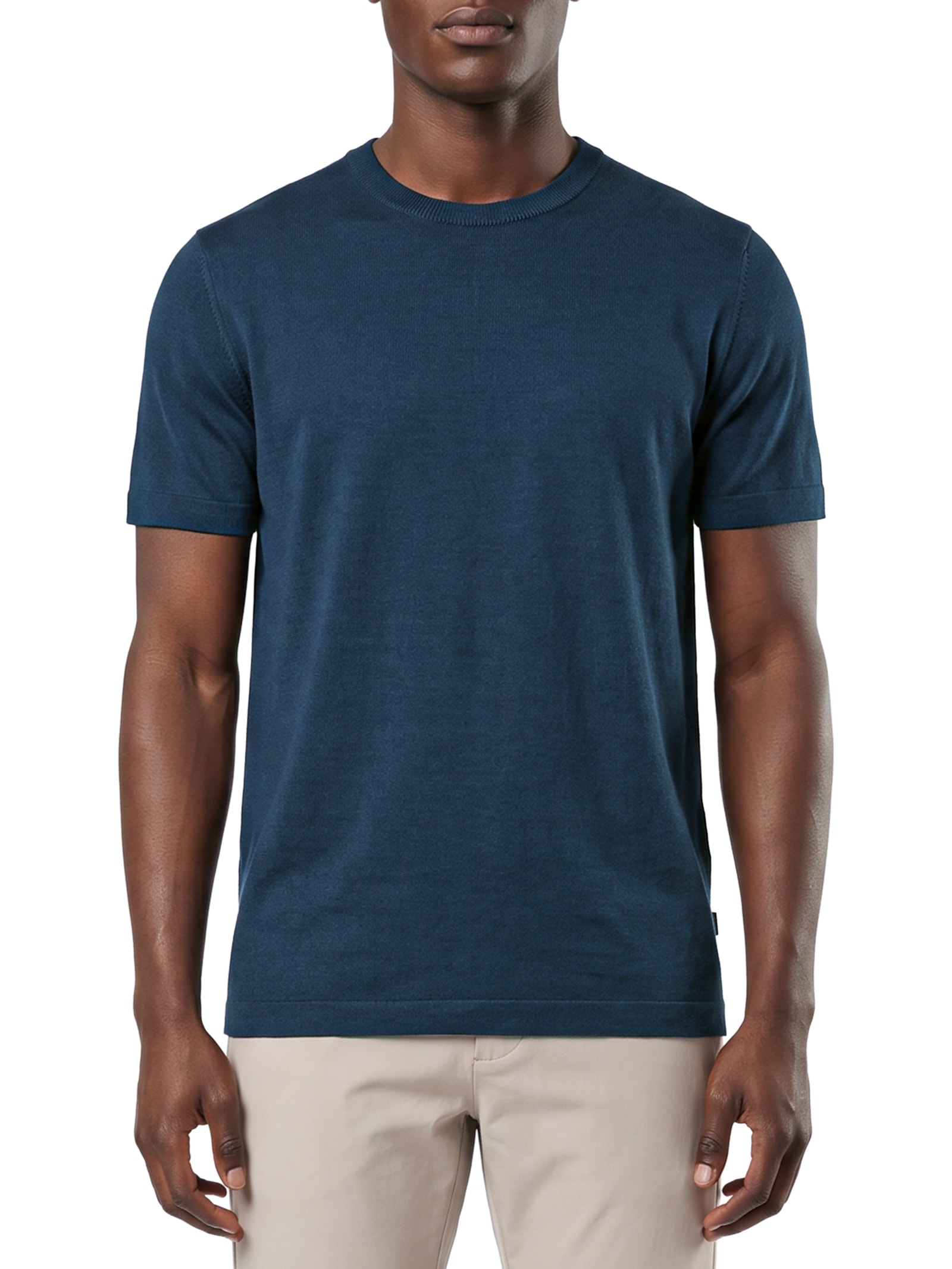 Camiseta Masculina Manga Curta Tiburt 416– Azul Boss