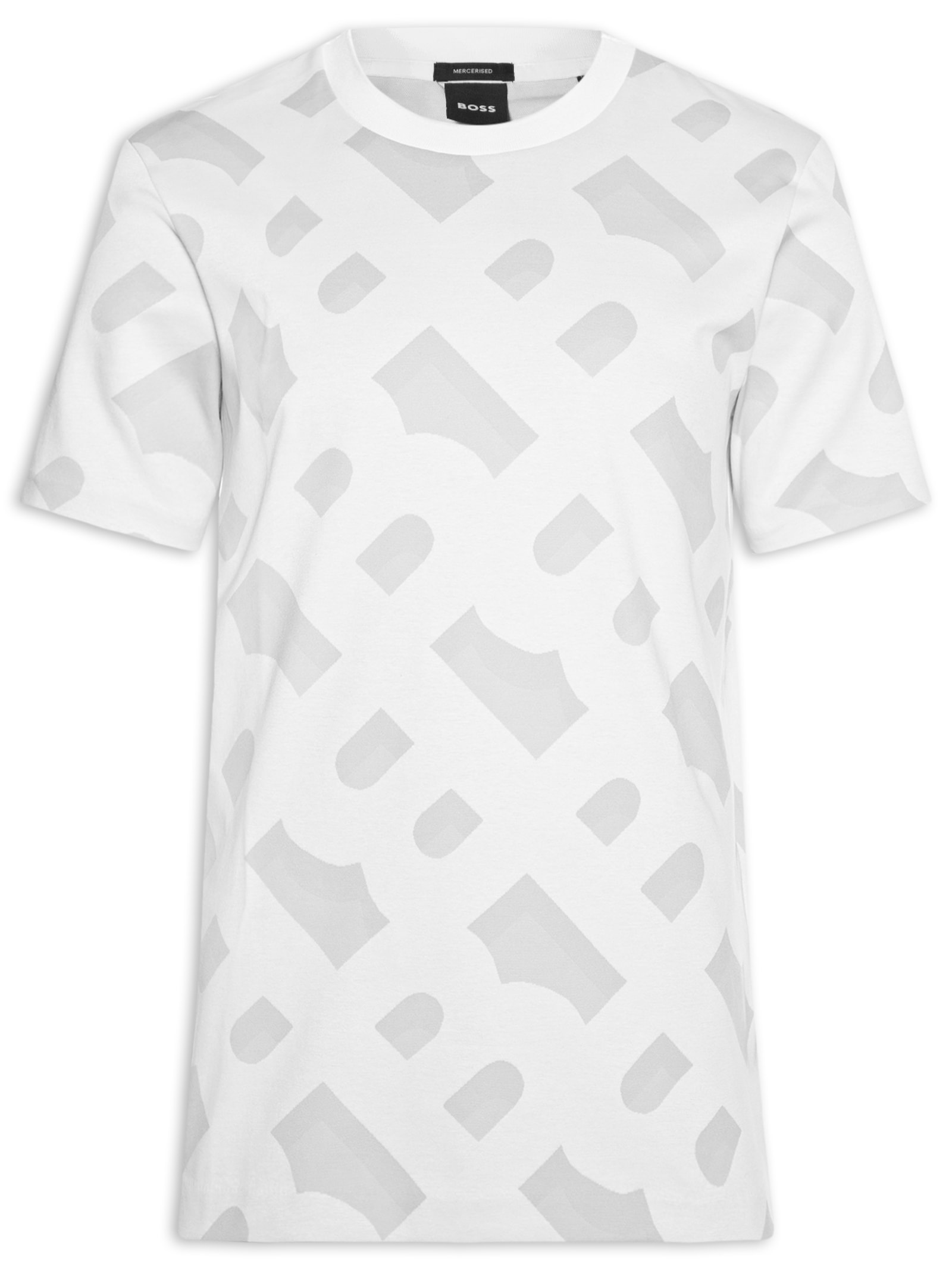 Camiseta Masculina Manga Curta Tiburt 419 Branco Boss