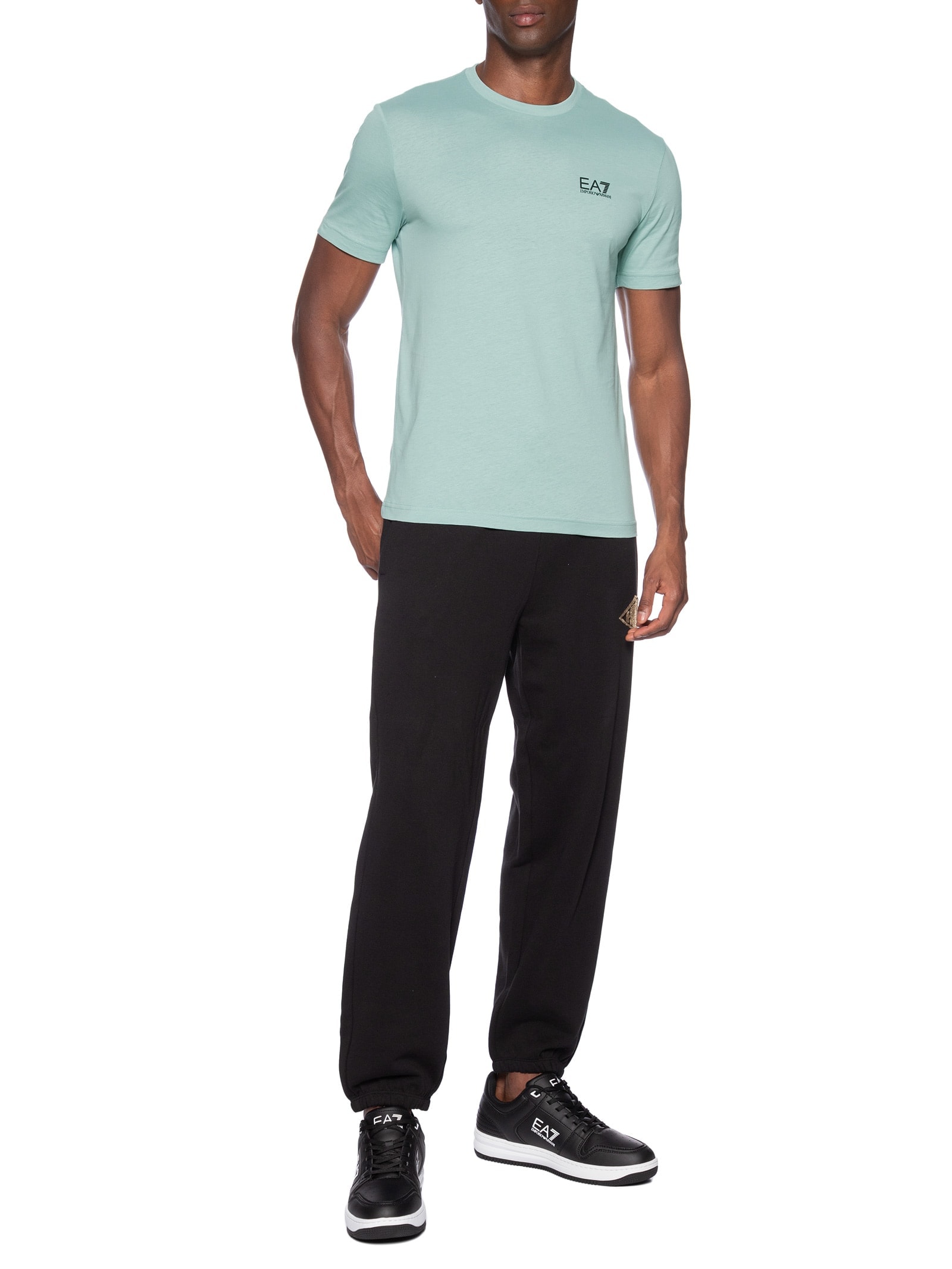 Camiseta Masculina Manga Curta Train Core Verde Ea7 Emporio Armani