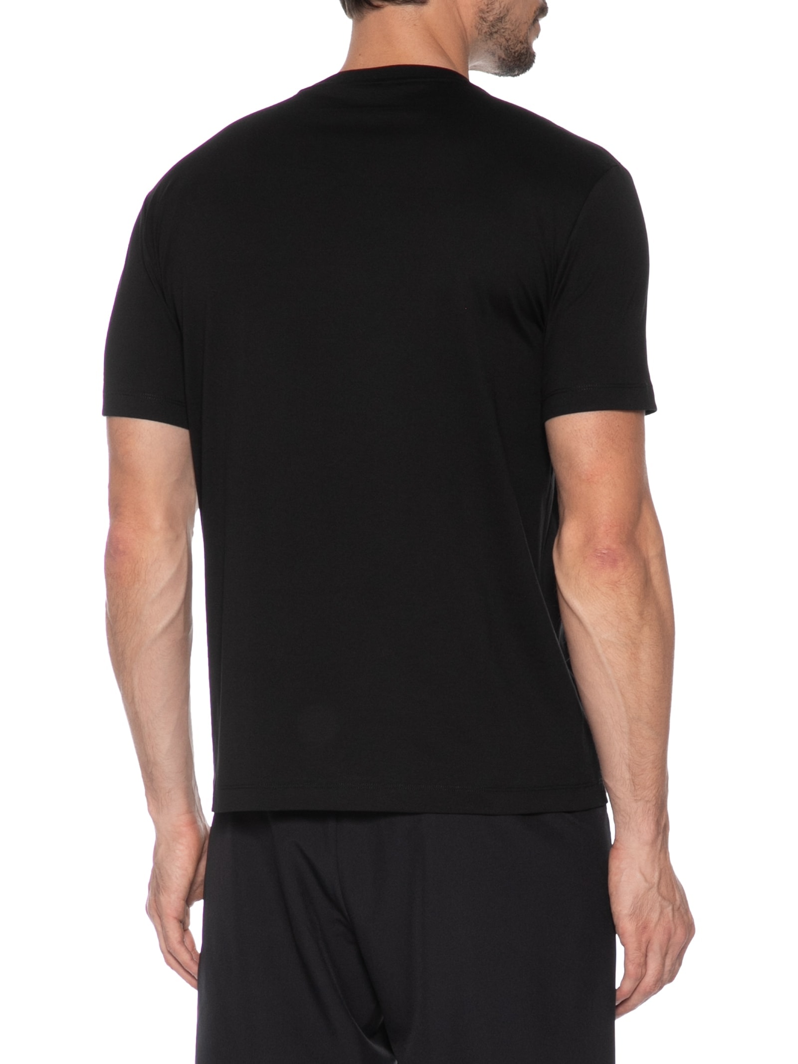 Camiseta Masculina Manga Curta Train Lux Preto Ea7 Emporio Armani