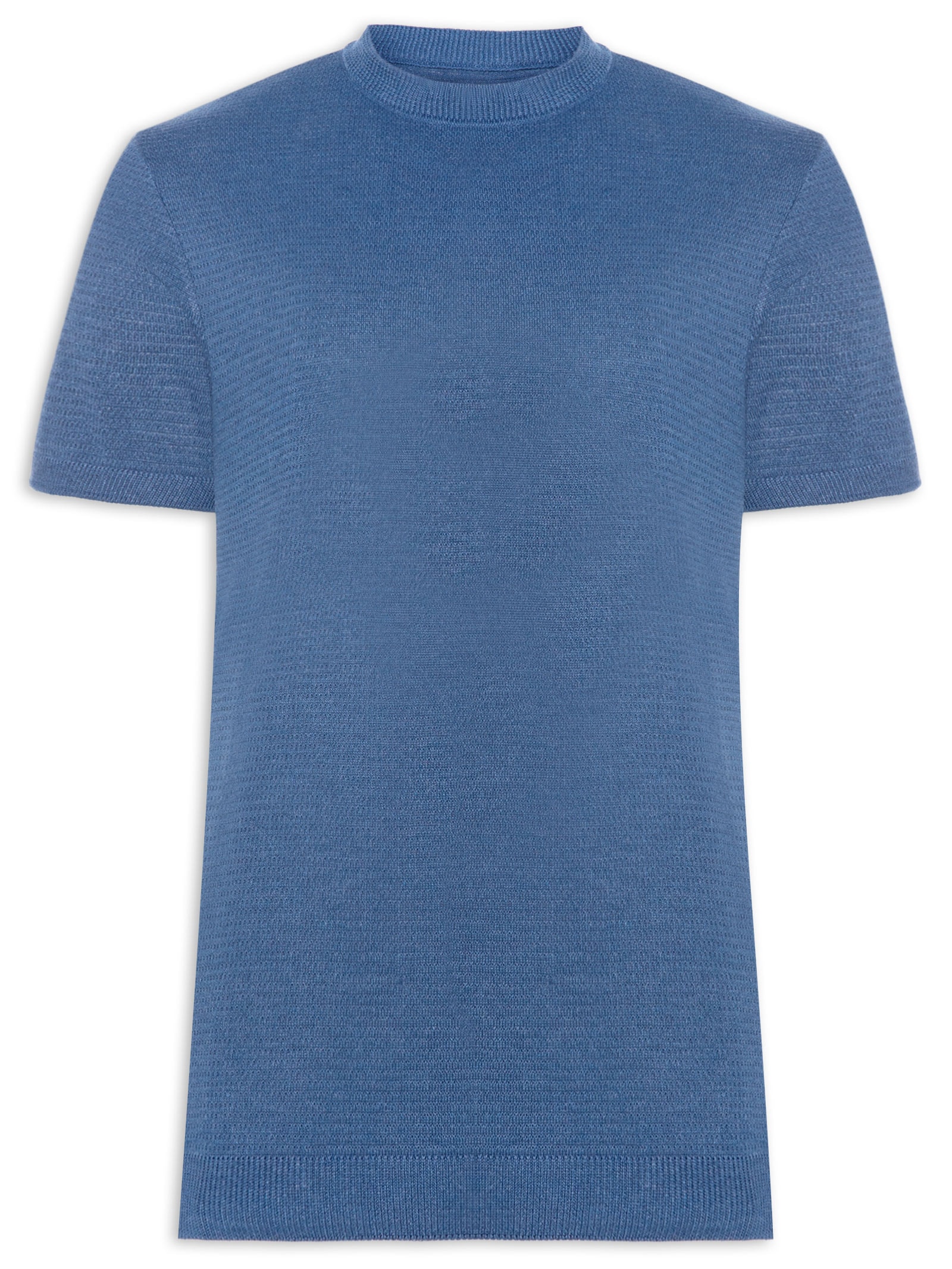 Camiseta Masculina Manga Curta Tricot Bretanha II Azul Foxton