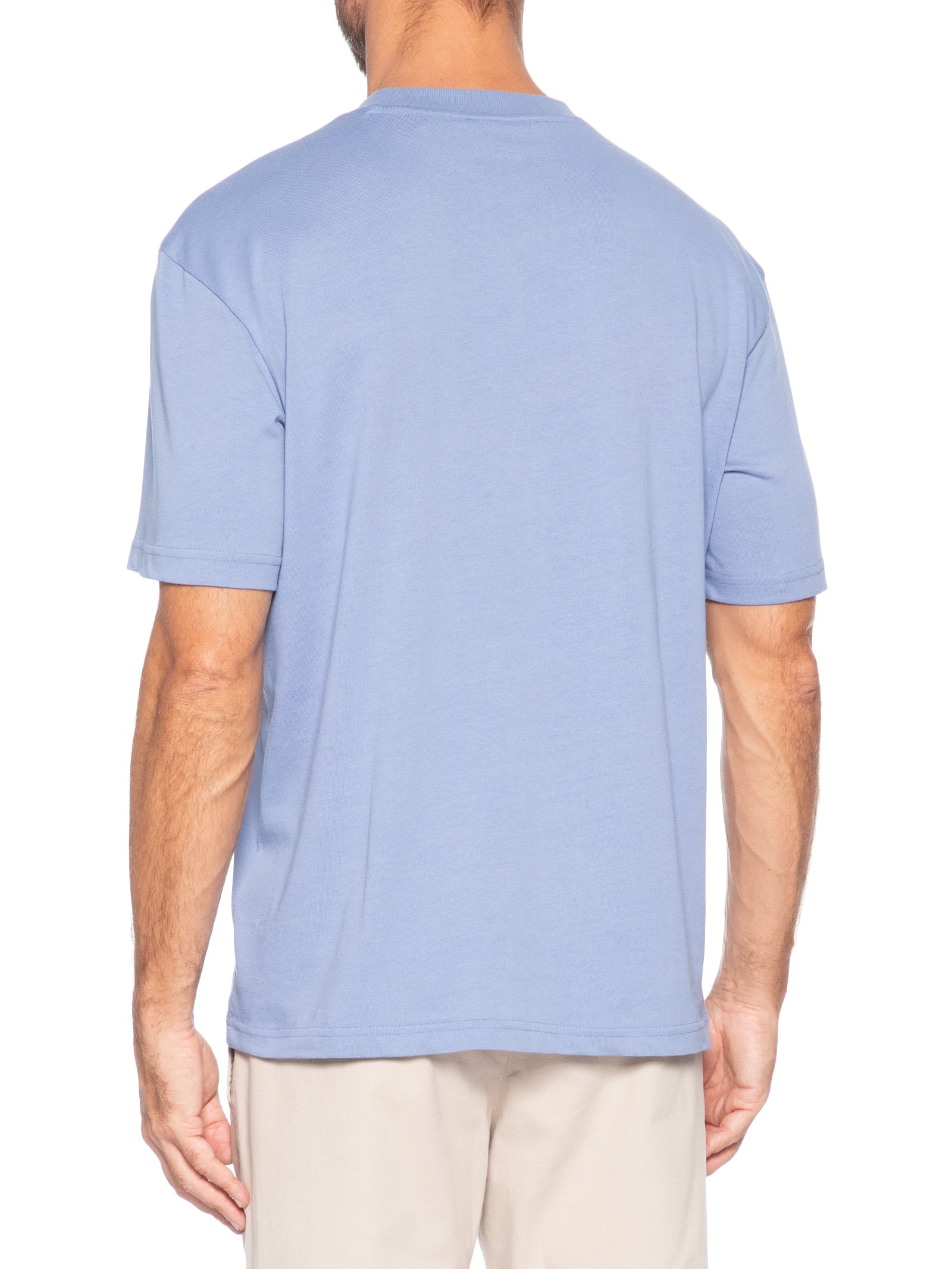 Camiseta Masculina Manga Curta TS Member Logo Azul Boss