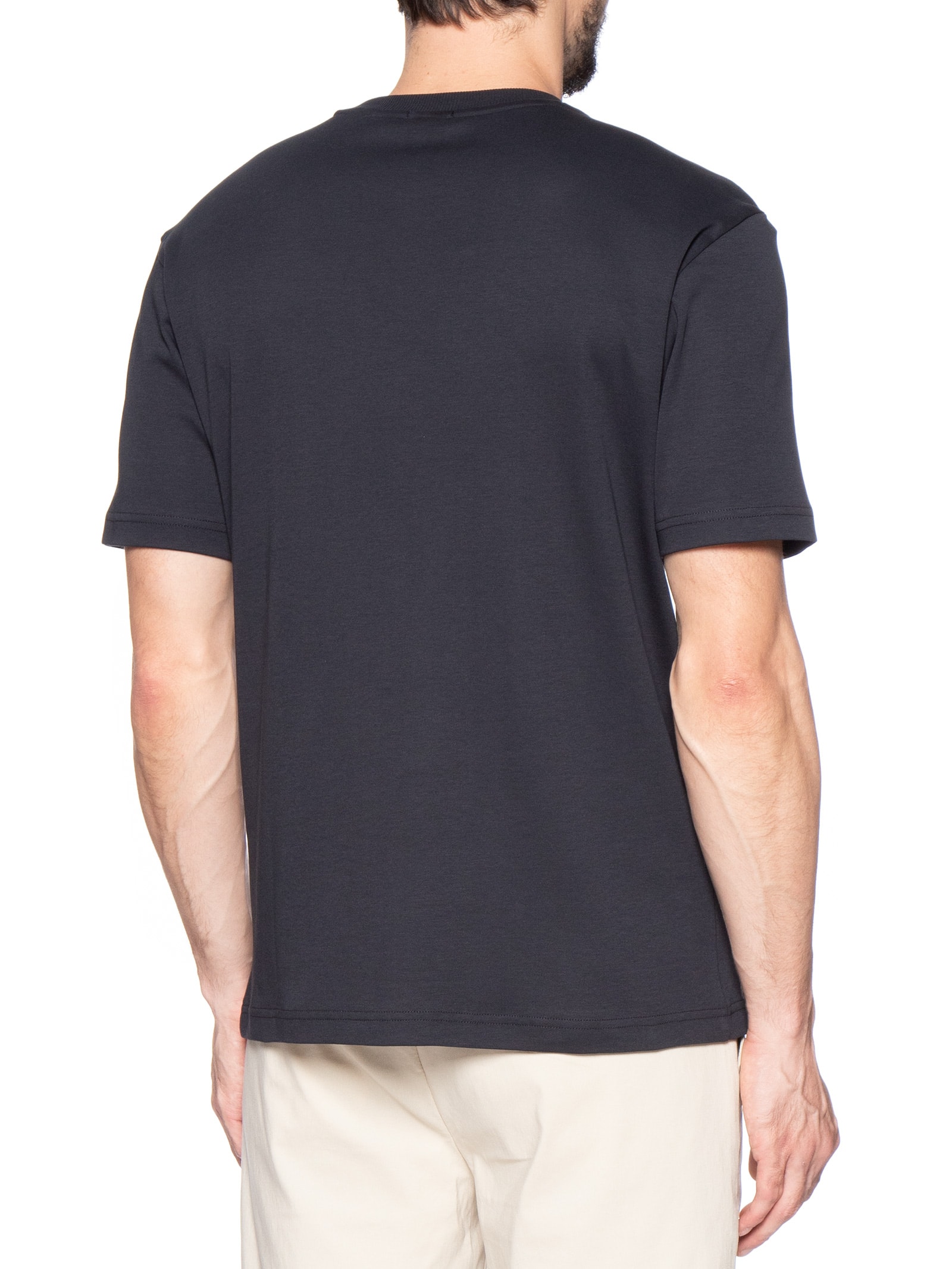 Camiseta Masculina Manga Curta Ts Mirror Azul Boss