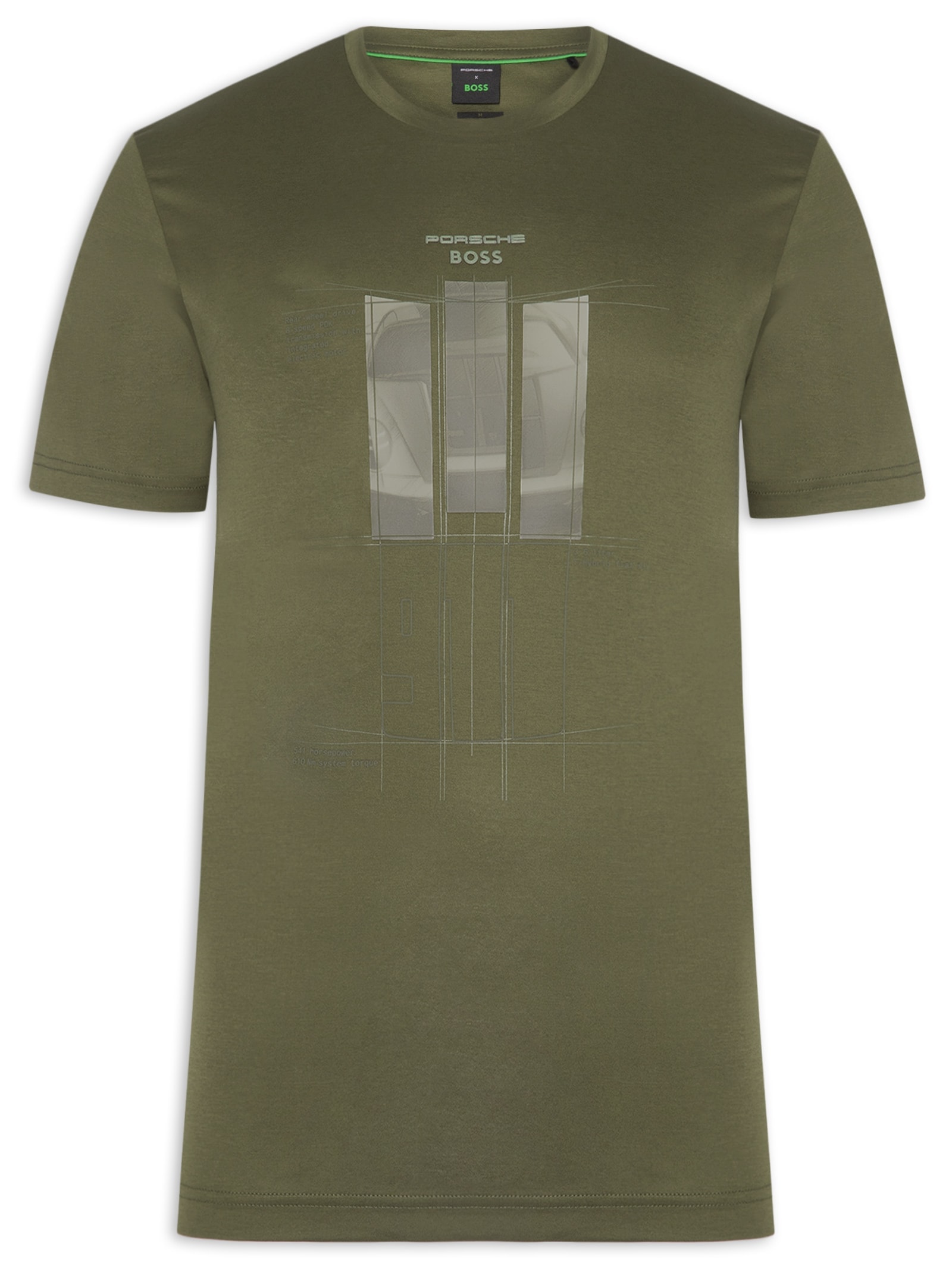 Camiseta Masculina Manga Curta TS PS Spirit 70 GRX Verde Boss