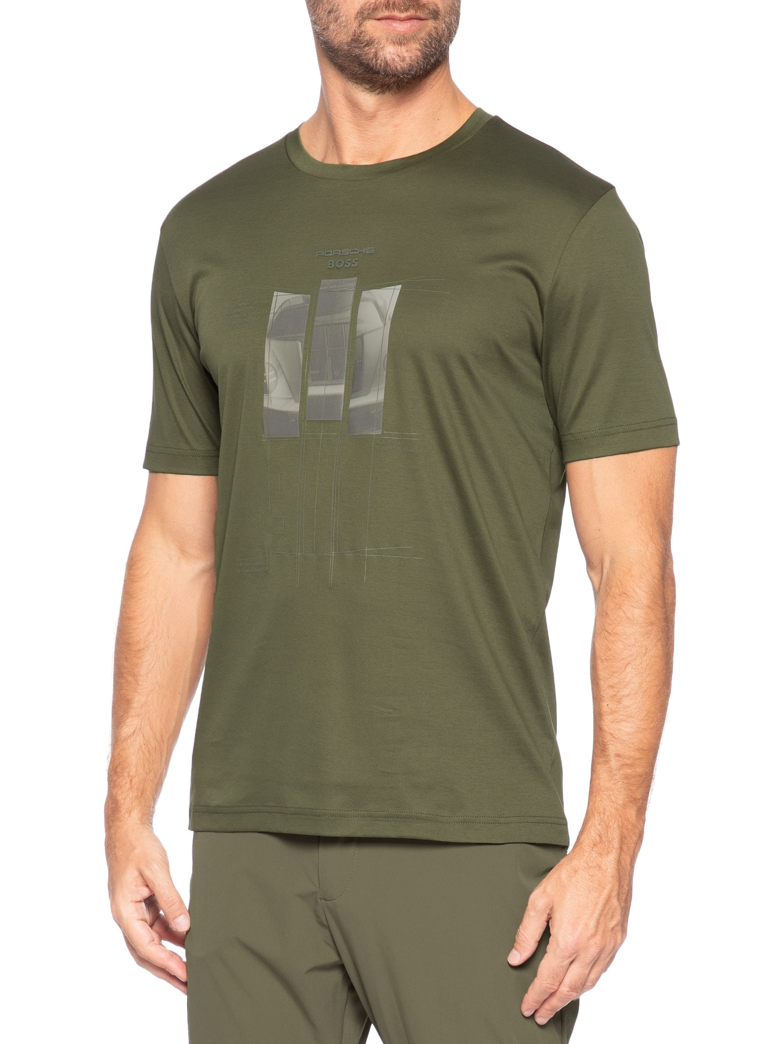 Camiseta Masculina Manga Curta TS PS Spirit 70 GRX Verde Boss