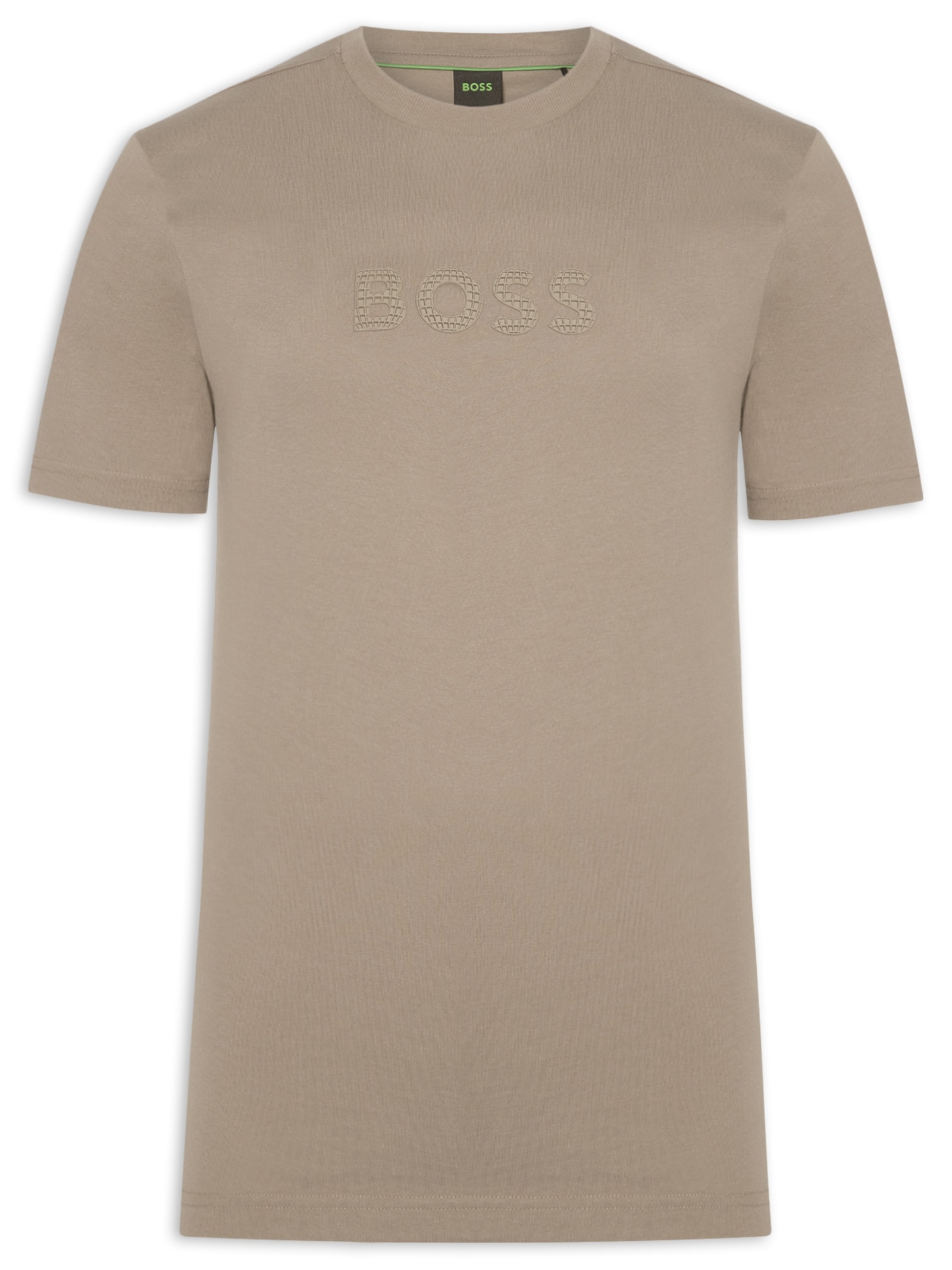 Camiseta Masculina Manga Curta TS Terrace Logo Bege Boss