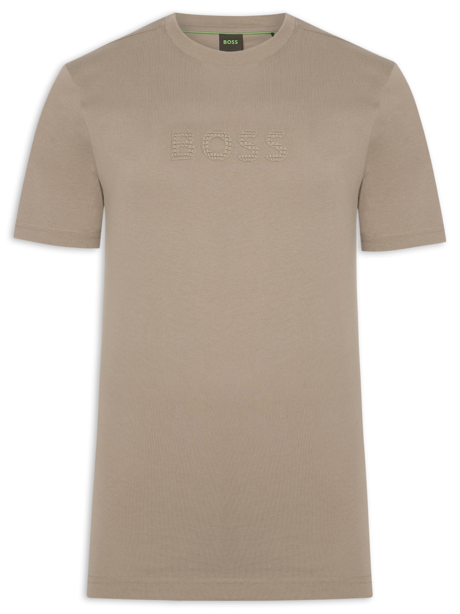 Camiseta Masculina Manga Curta TS Terrace Logo Bege Boss