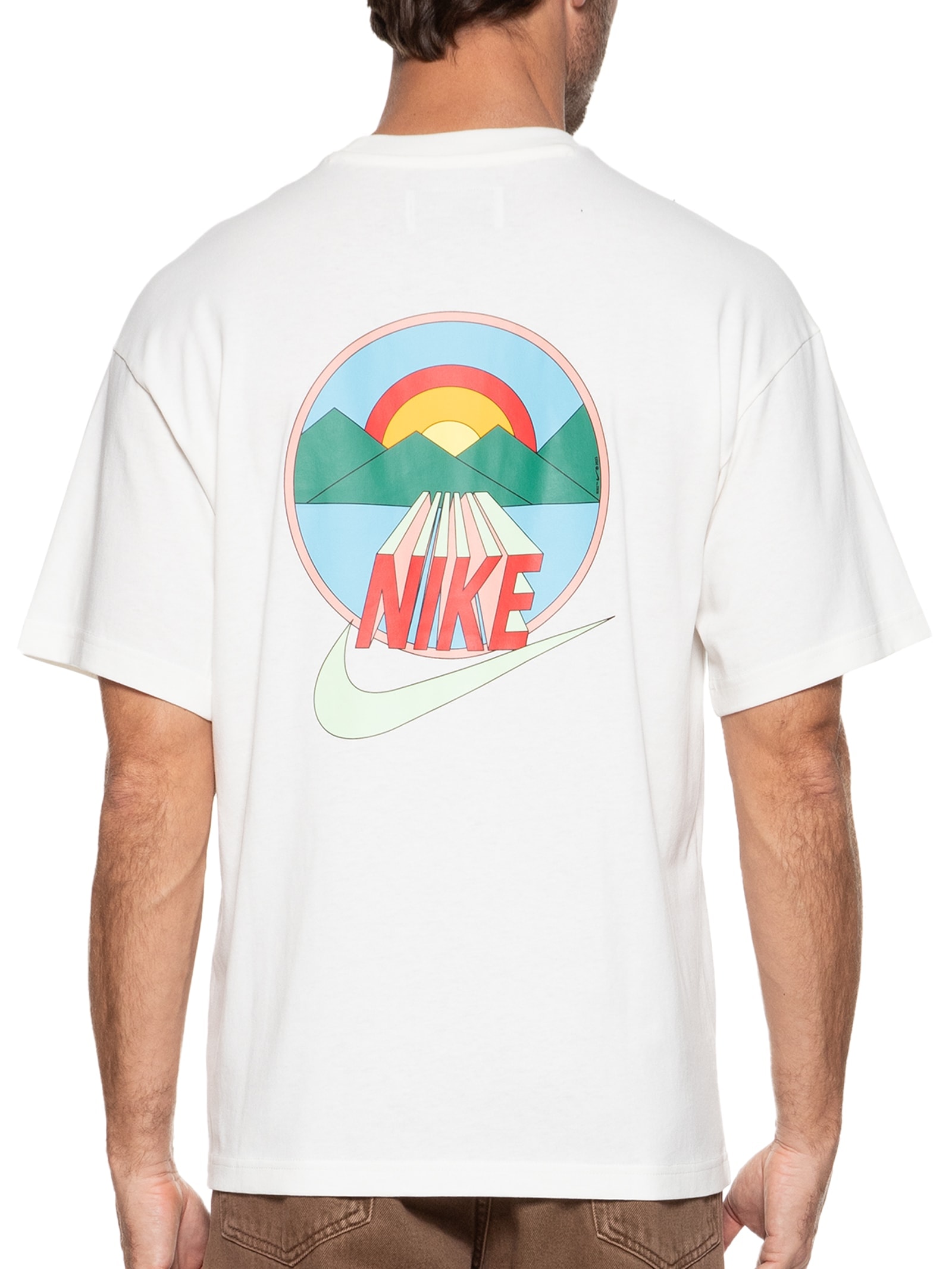 Nike - Camiseta Masculina Manga Curta U Nrg Sunset Ss - Branco