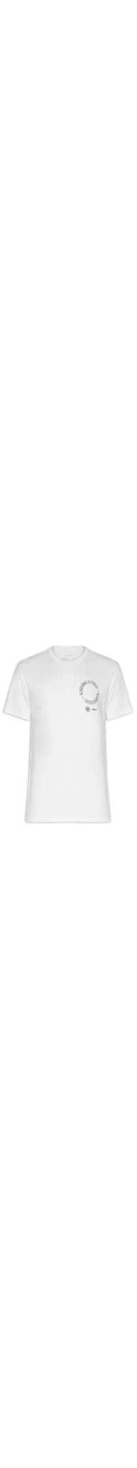 Camiseta Masculina Manga Curta Vintage Asap Circle - Branco
