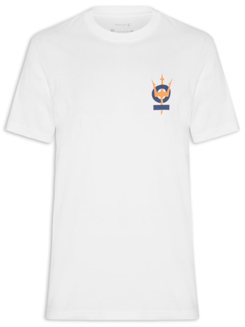 Camiseta Masculina Manga Curta Vintage – Branco