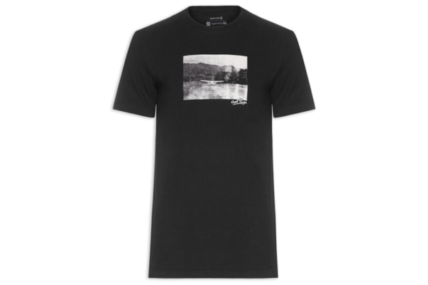 Camiseta Masculina Manga Curta Vintage Cool Trips - Preto