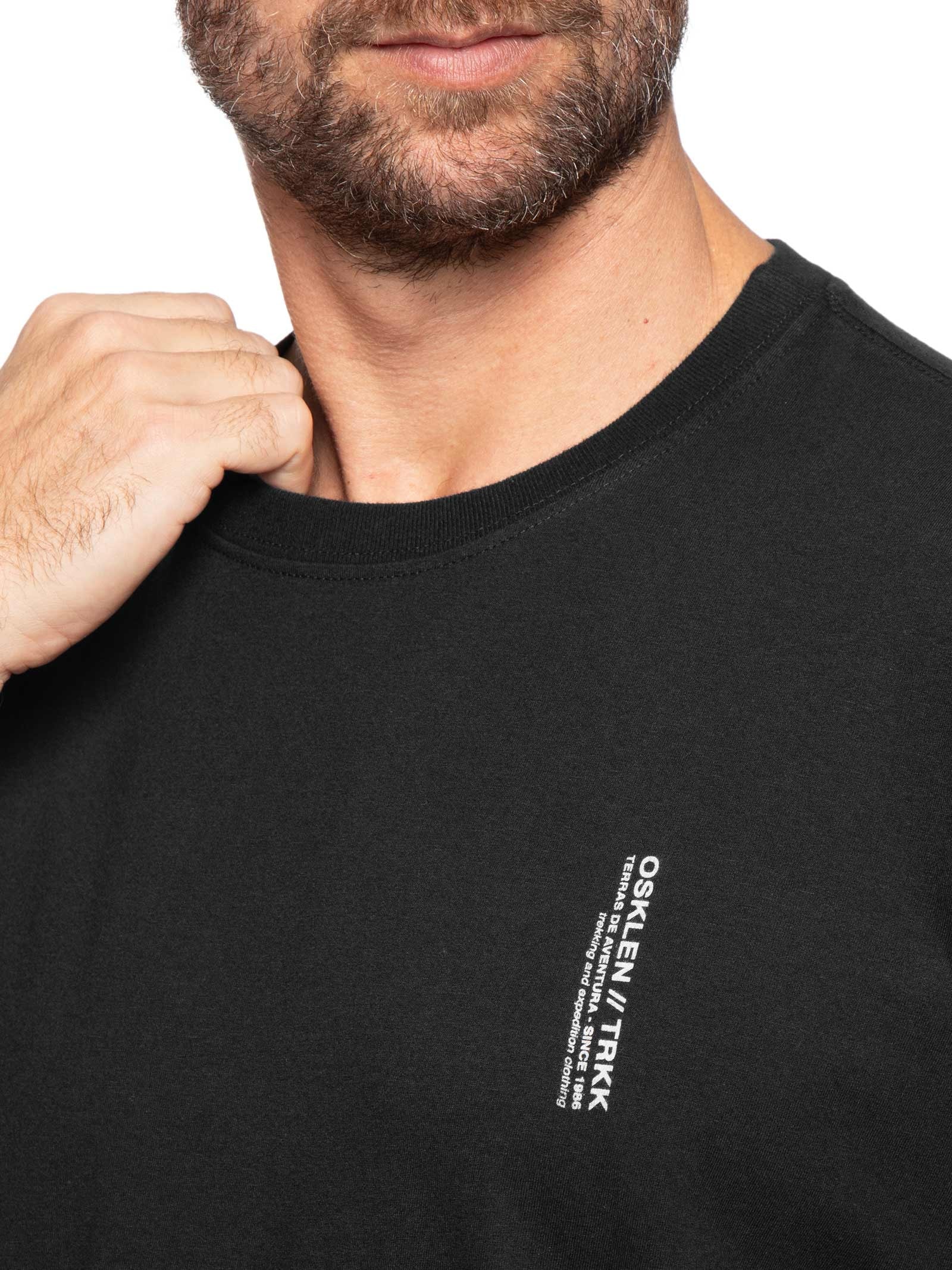Camiseta Masculina Manga Curta Vintage Corda – Preto Osklen