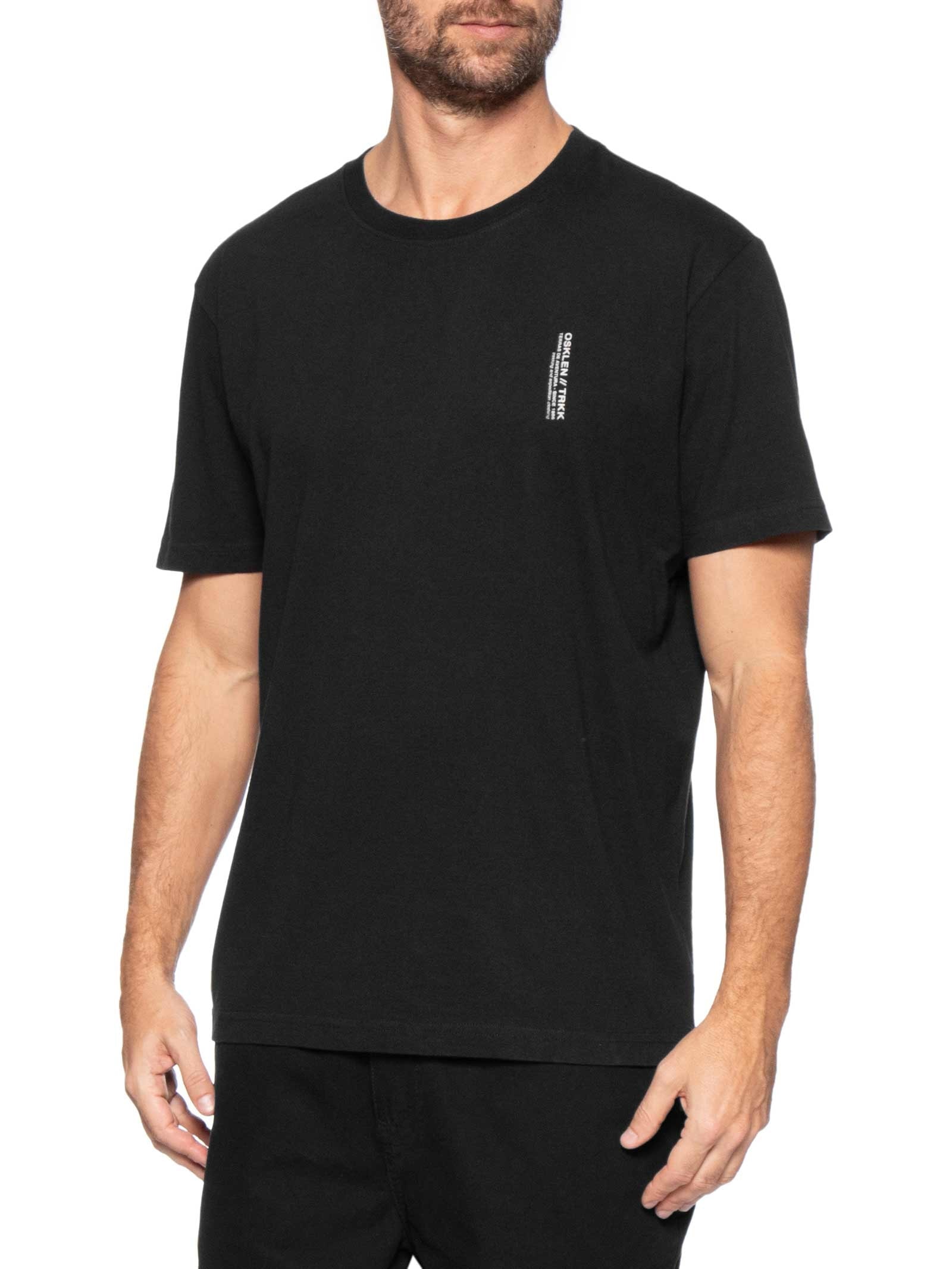 Camiseta Masculina Manga Curta Vintage Corda – Preto Osklen