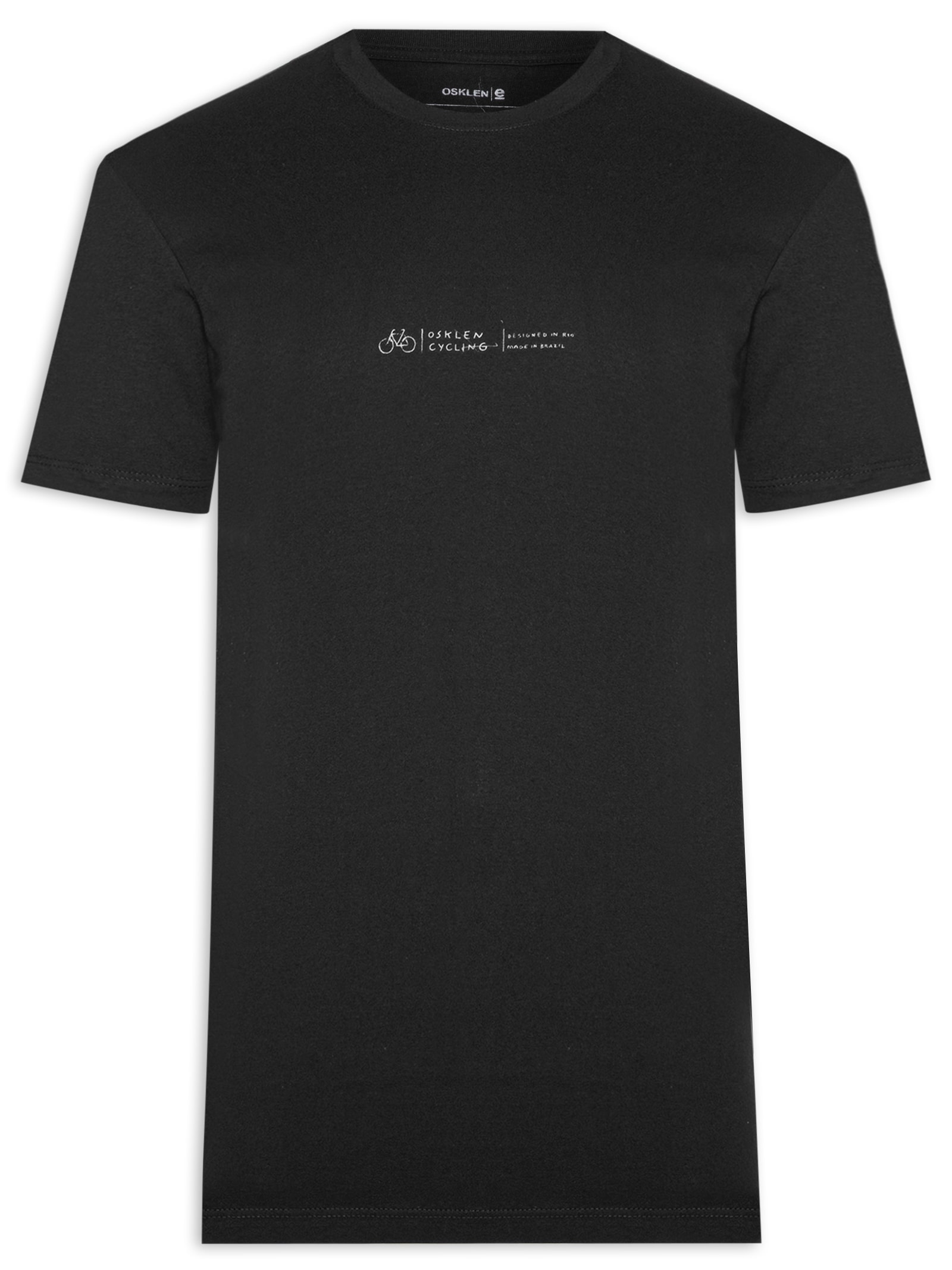 Camiseta Masculina Manga Curta Vintage Cycling Preto Osklen