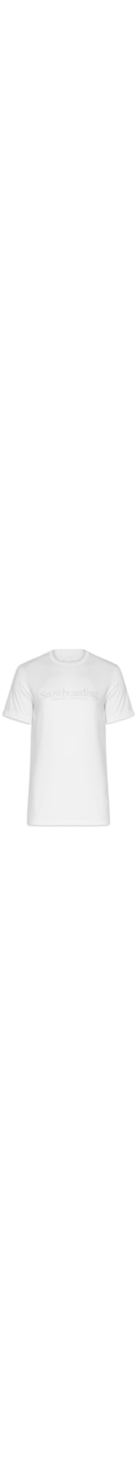 Camiseta Masculina Manga Curta Vintage Gola Careca Snowboarding Type - Branco