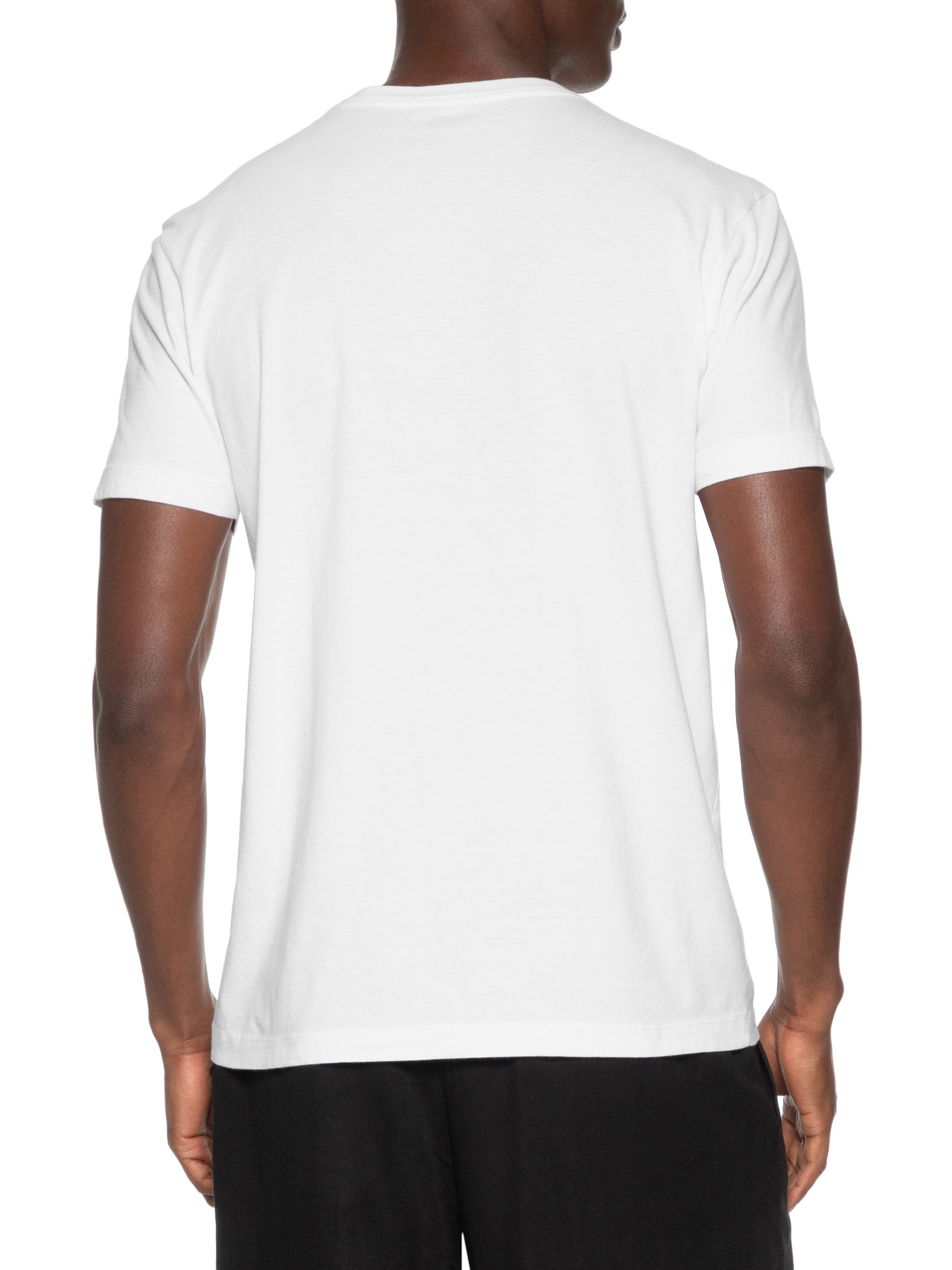 Camiseta Masculina Manga Curta Vintage Gola Careca Snowboarding Type Branco Osklen