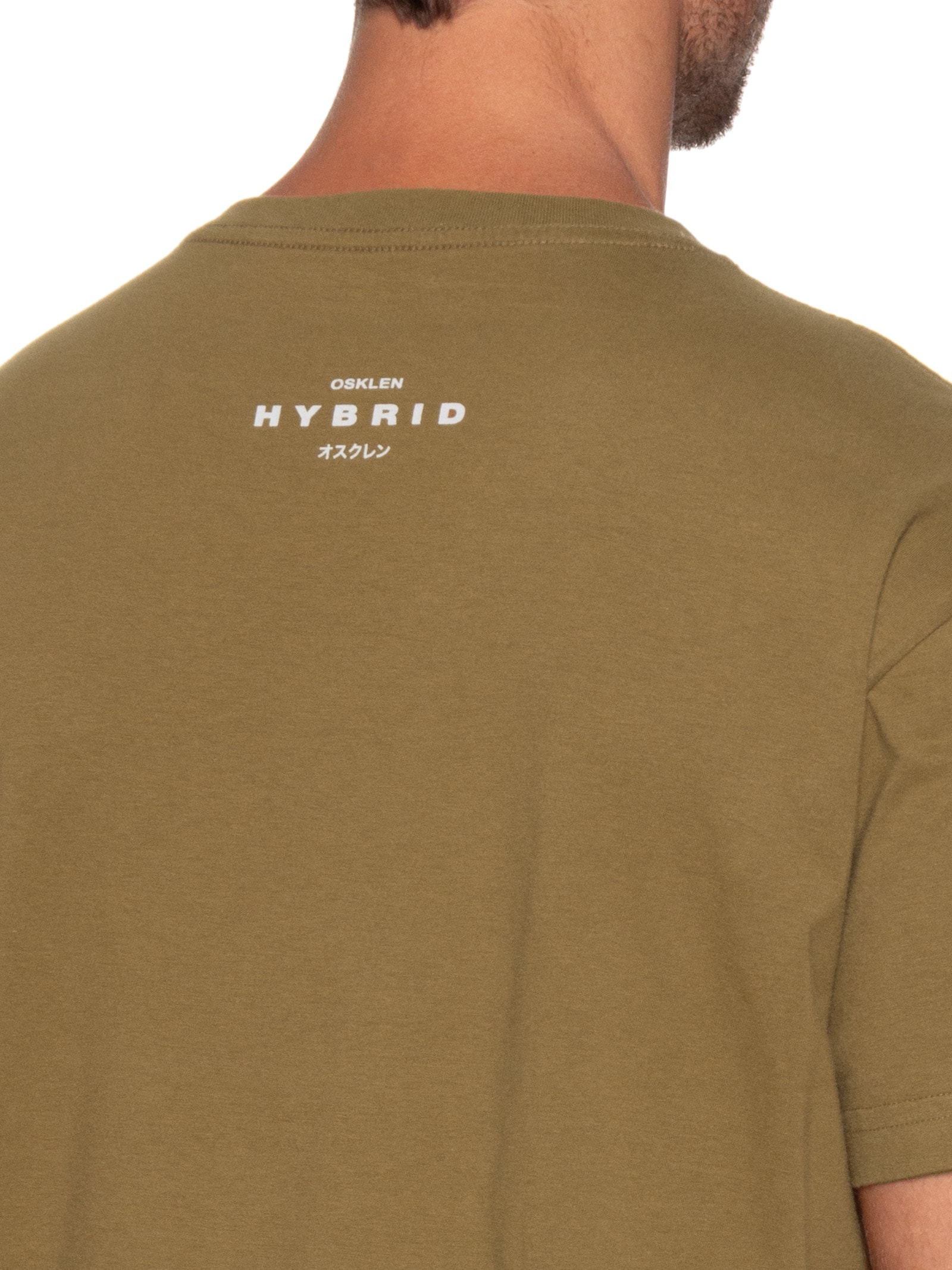 Camiseta Masculina Manga Curta Vintage Hybrid Concept Marrom Osklen