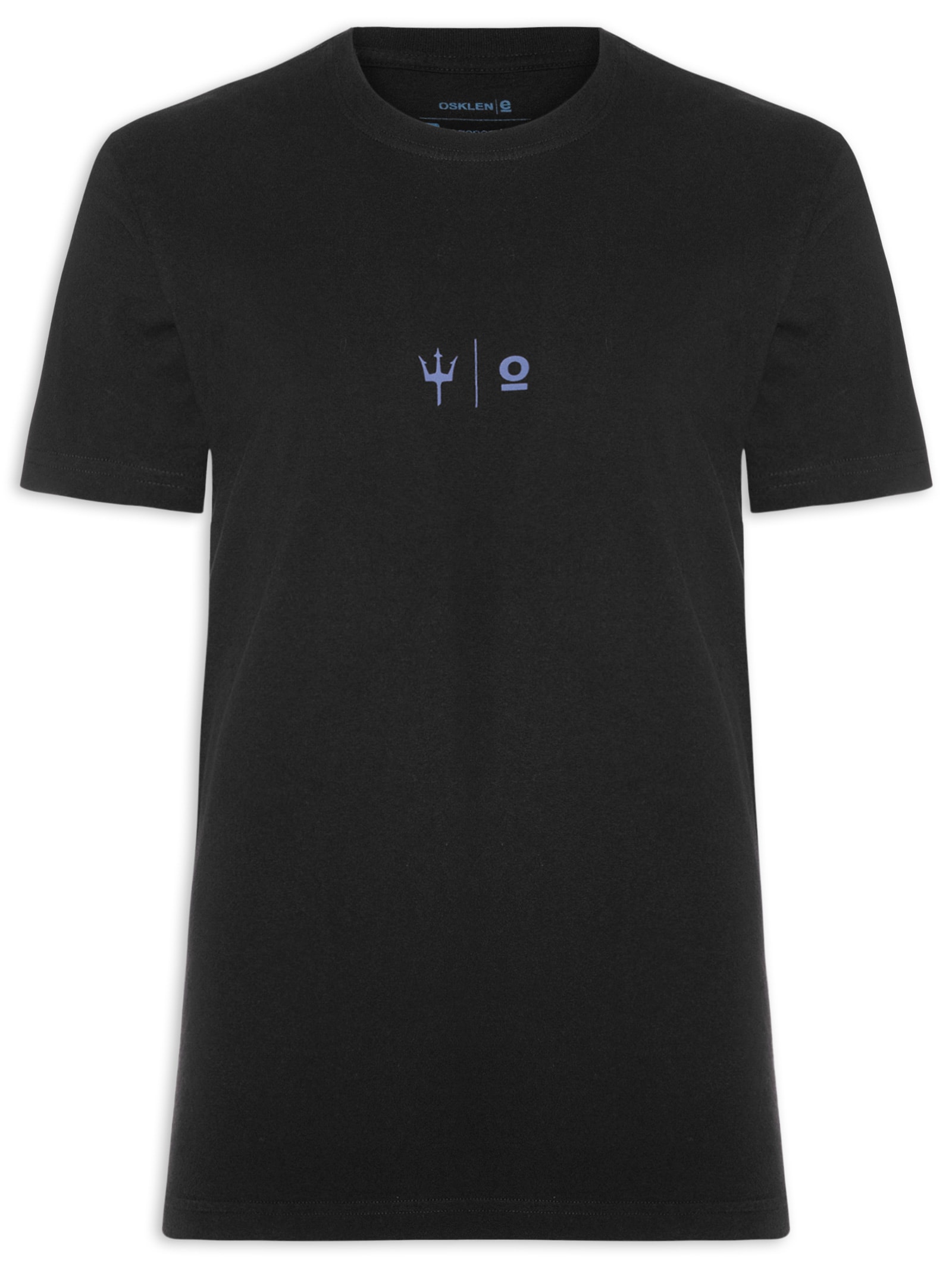 Camiseta Masculina Manga Curta Vintage Inspired Preto Osklen