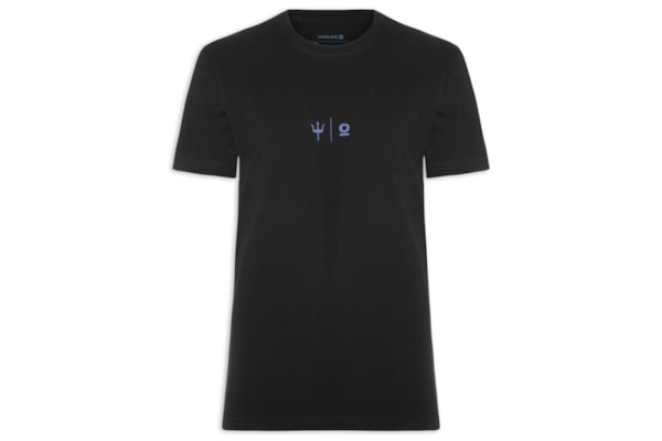 Camiseta Masculina Manga Curta Vintage Inspired - Preto