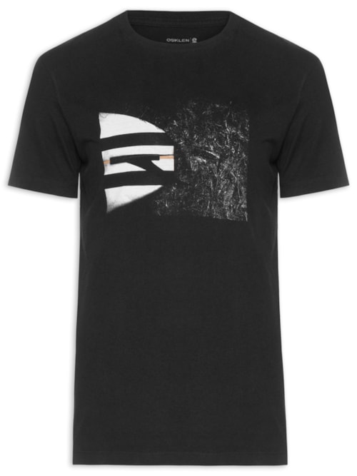 Camiseta Masculina Manga Curta Vintage Longboard T – Preto