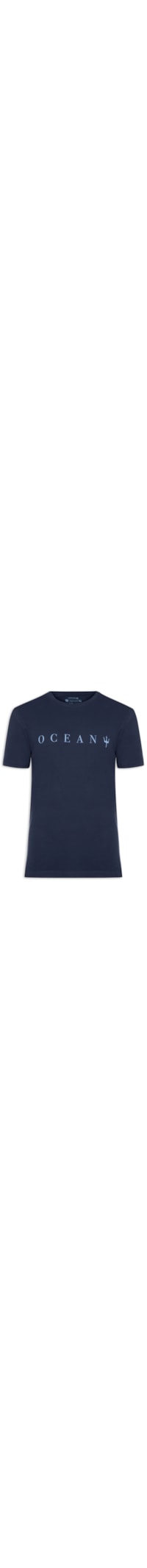 Camiseta Masculina Manga Curta Vintage Oceans - Azul