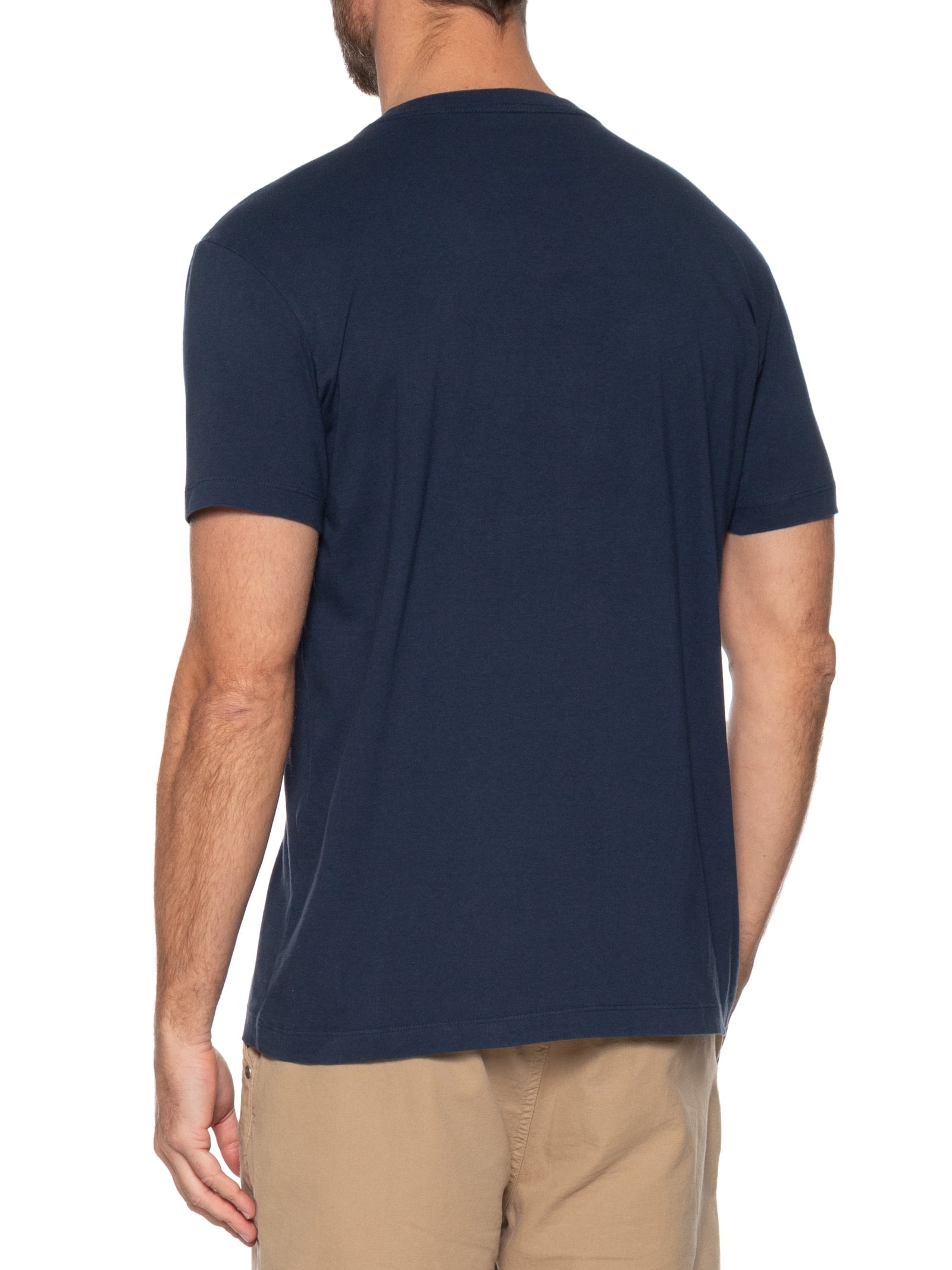 Camiseta Masculina Manga Curta Vintage Oceans Azul Osklen