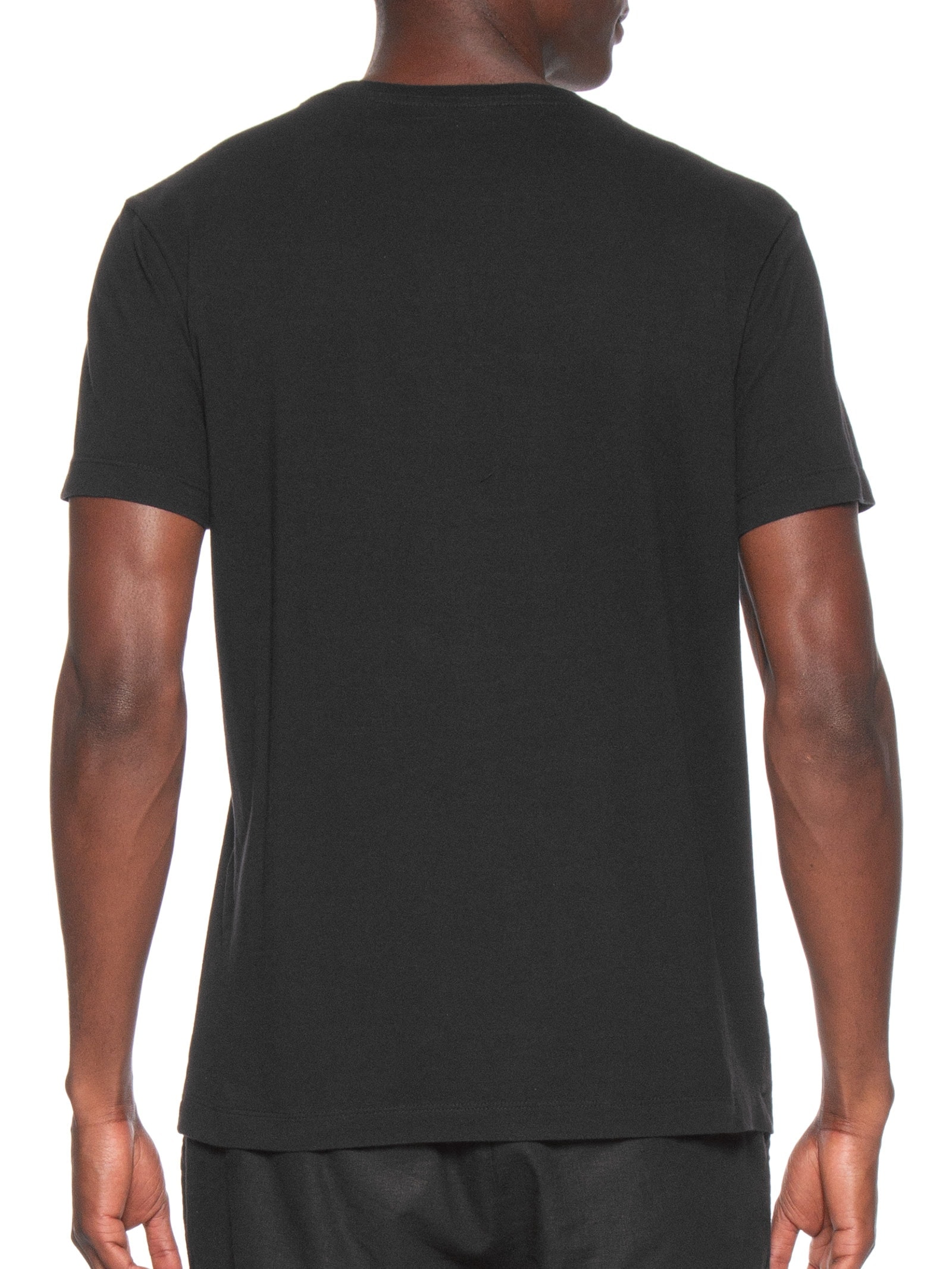 Camiseta Masculina Manga Curta Vintage Rose Stc Preto Osklen