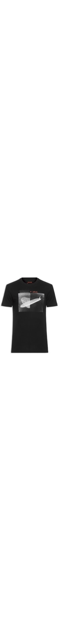 Camiseta Masculina Manga Curta Vintage Surf Longboard - Preto