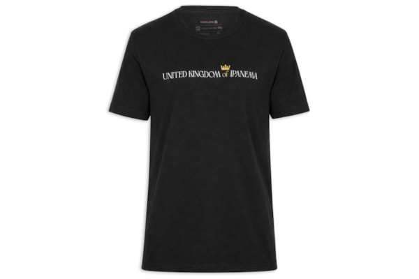 Camiseta Masculina Manga Curta Vintage United Kingdom – Preto