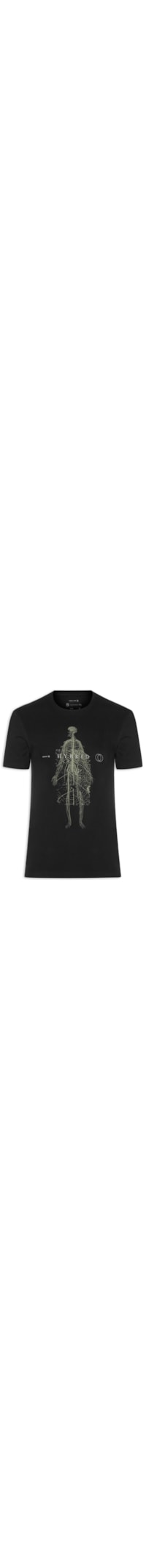 Camiseta Masculina Manga Curta Vintage We Are Nature Hybrid Mc - Preto