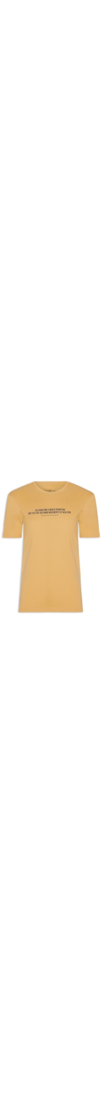 Camiseta Masculina Manga Curta World In Motion - Amarelo