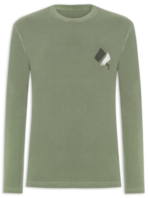 Camiseta Masculina Manga Longa Ag – Verde