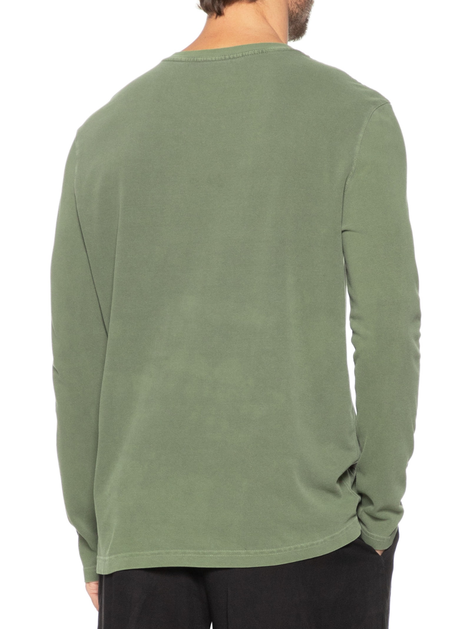 Camiseta Masculina Manga Longa Ag Verde Osklen