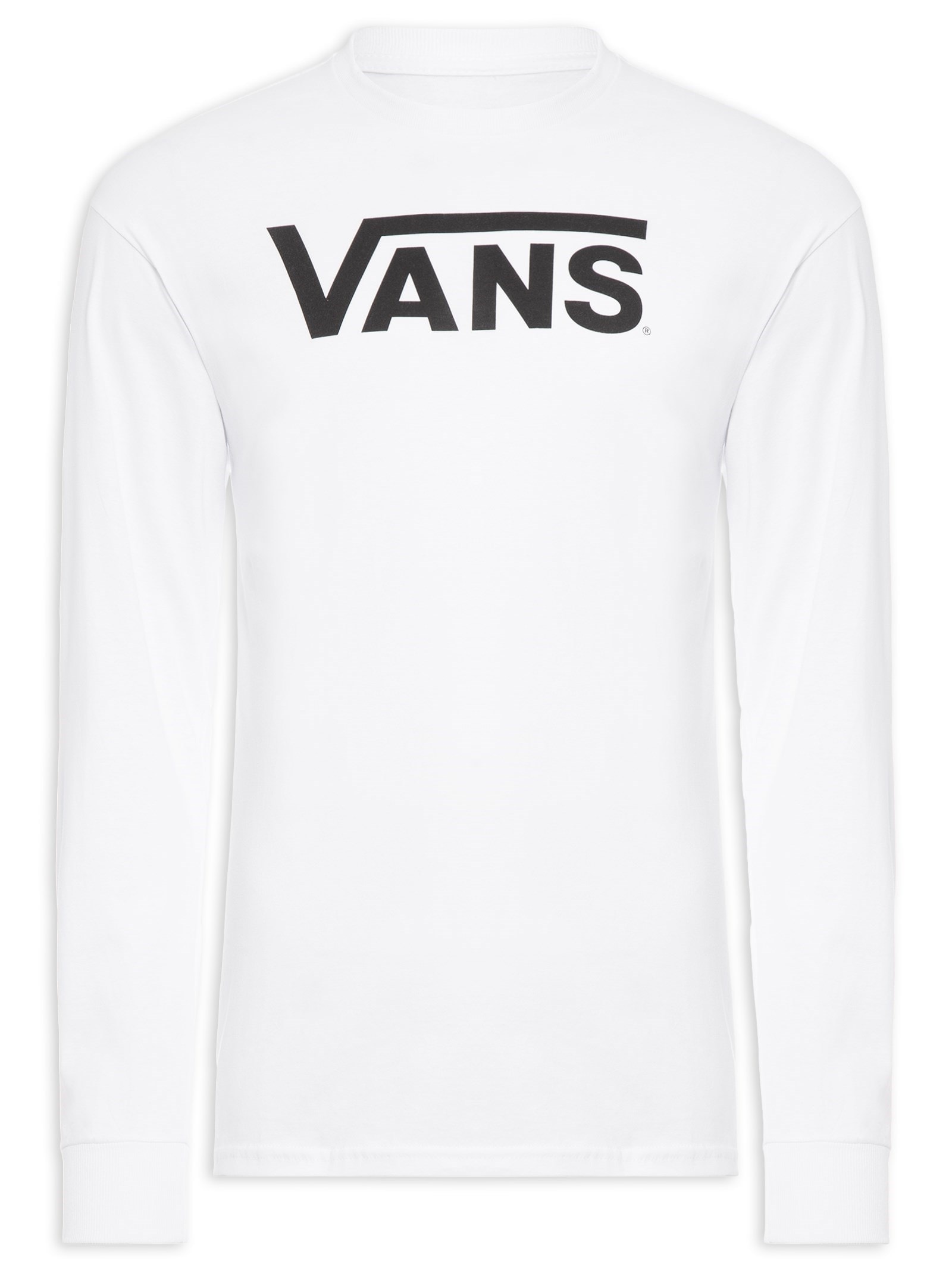 Camiseta Masculina Manga Longa Classic Branco Vans