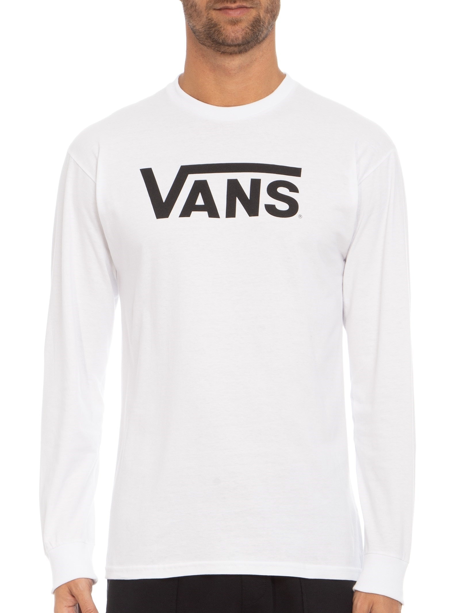 Camiseta Masculina Manga Longa Classic Branco Vans