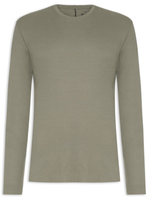 Camiseta Masculina Manga Longa Curback – Cinza