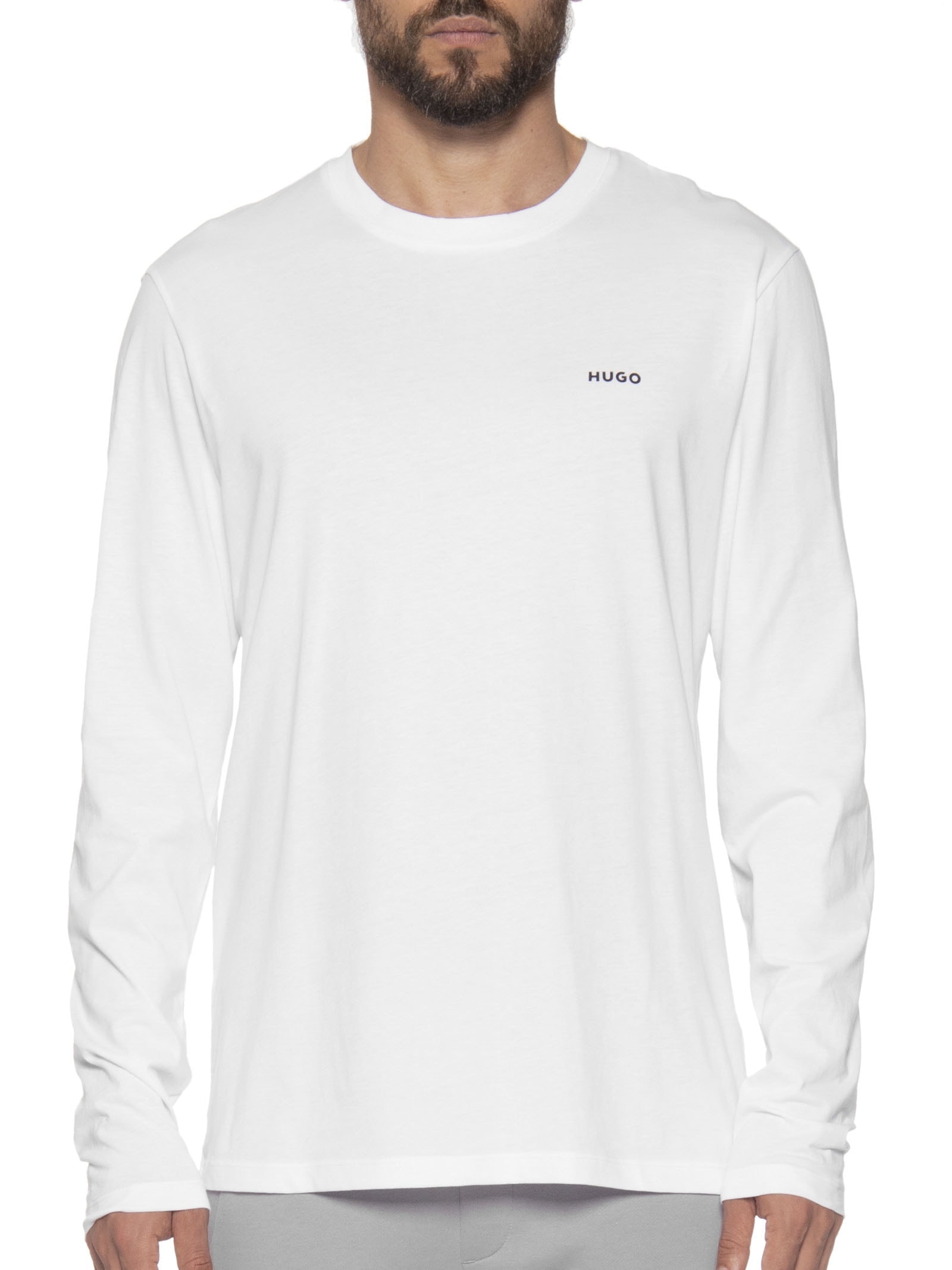 Camiseta Masculina Manga Longa Derol222 Off White Hugo