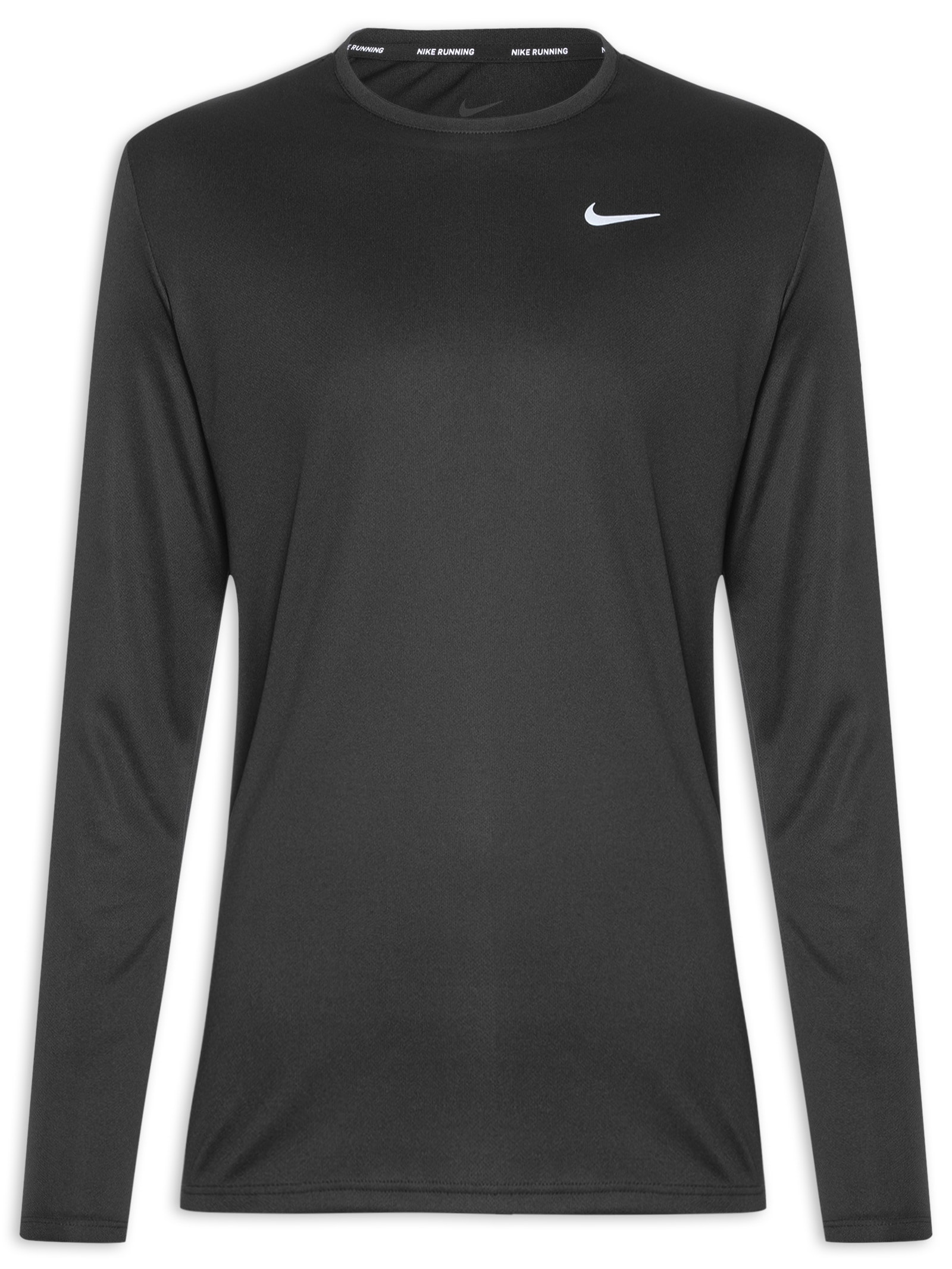 Camiseta Masculina Manga Longa DF UV Miler TO Preto Nike
