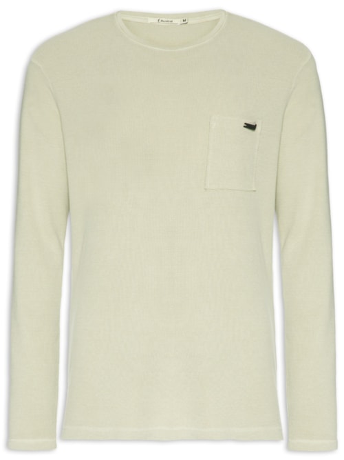 Camiseta Masculina Manga Longa Favo Stone – Verde