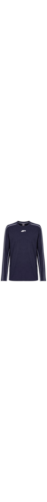 Camiseta Masculina Manga Longa Fit Graphic - Azul