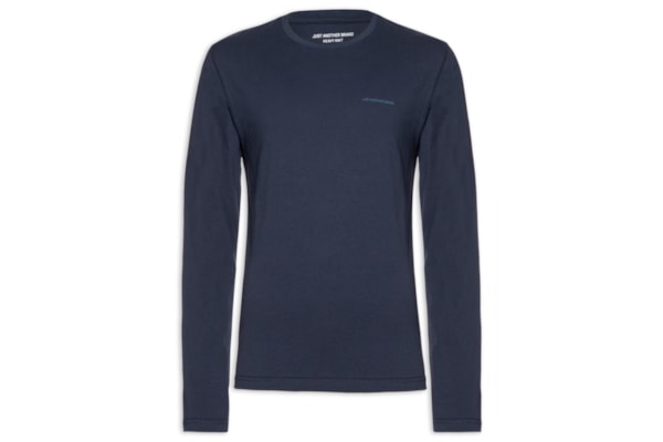 Camiseta Masculina Manga Longa Heavy Knit - Azul