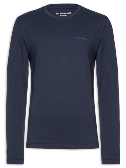 Camiseta Masculina Manga Longa Heavy Knit - Azul