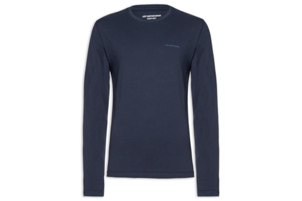 Camiseta Masculina Manga Longa Heavy Knit - Azul